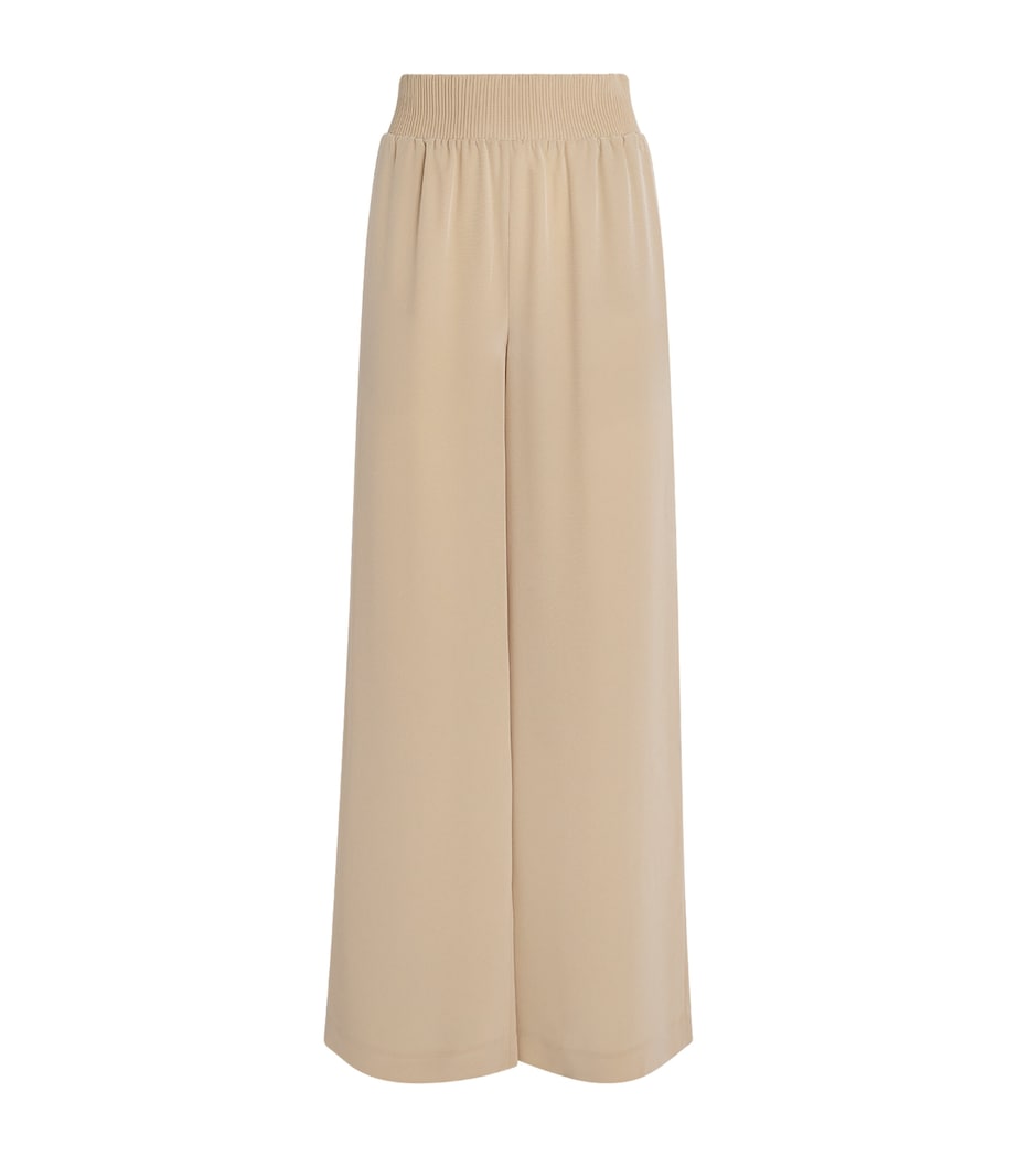 Joseph Womens Nour Wide-Leg Trousers Powder Image 1