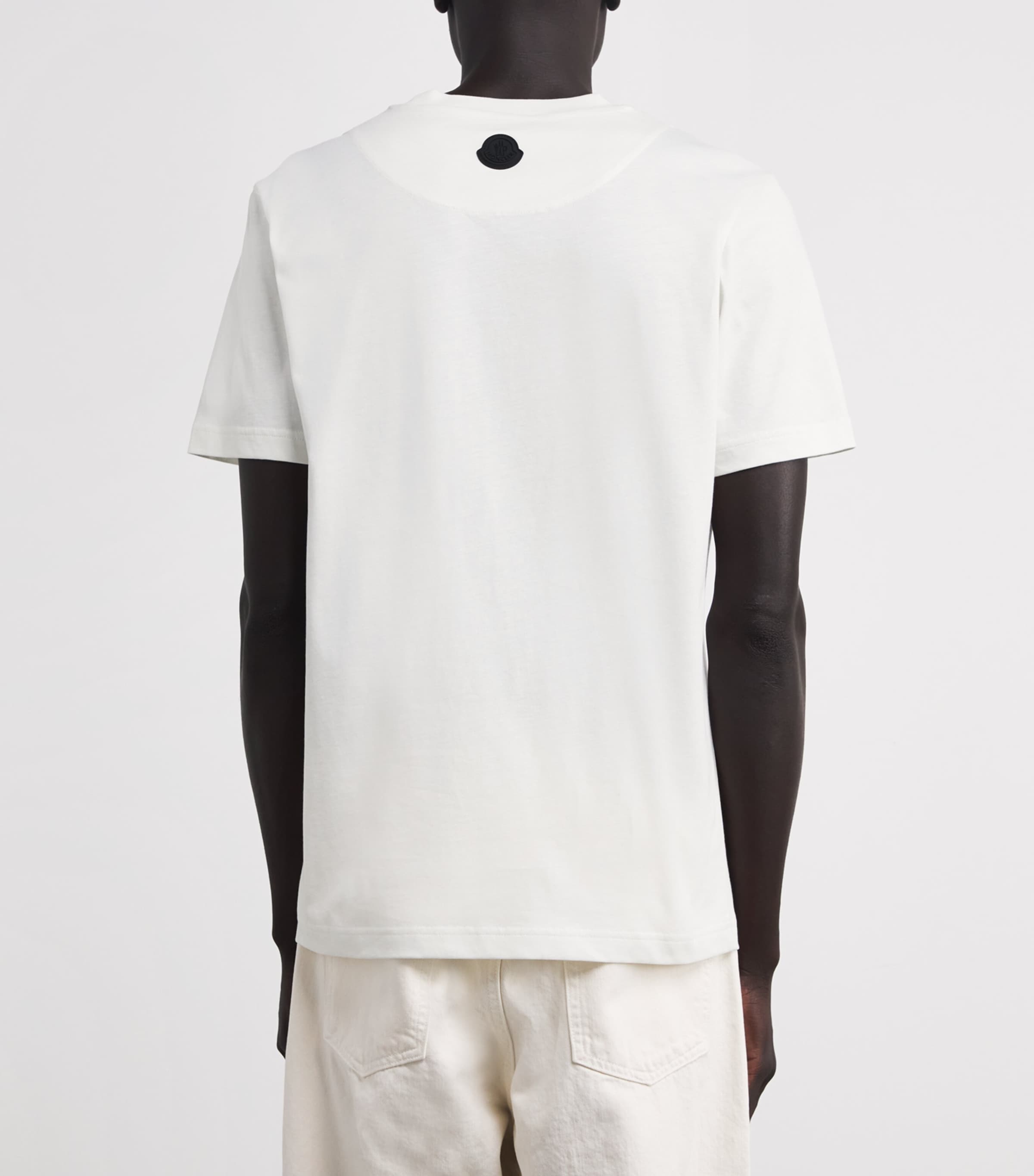 Moncler Cotton Flocked Logo T-Shirt | Harrods US