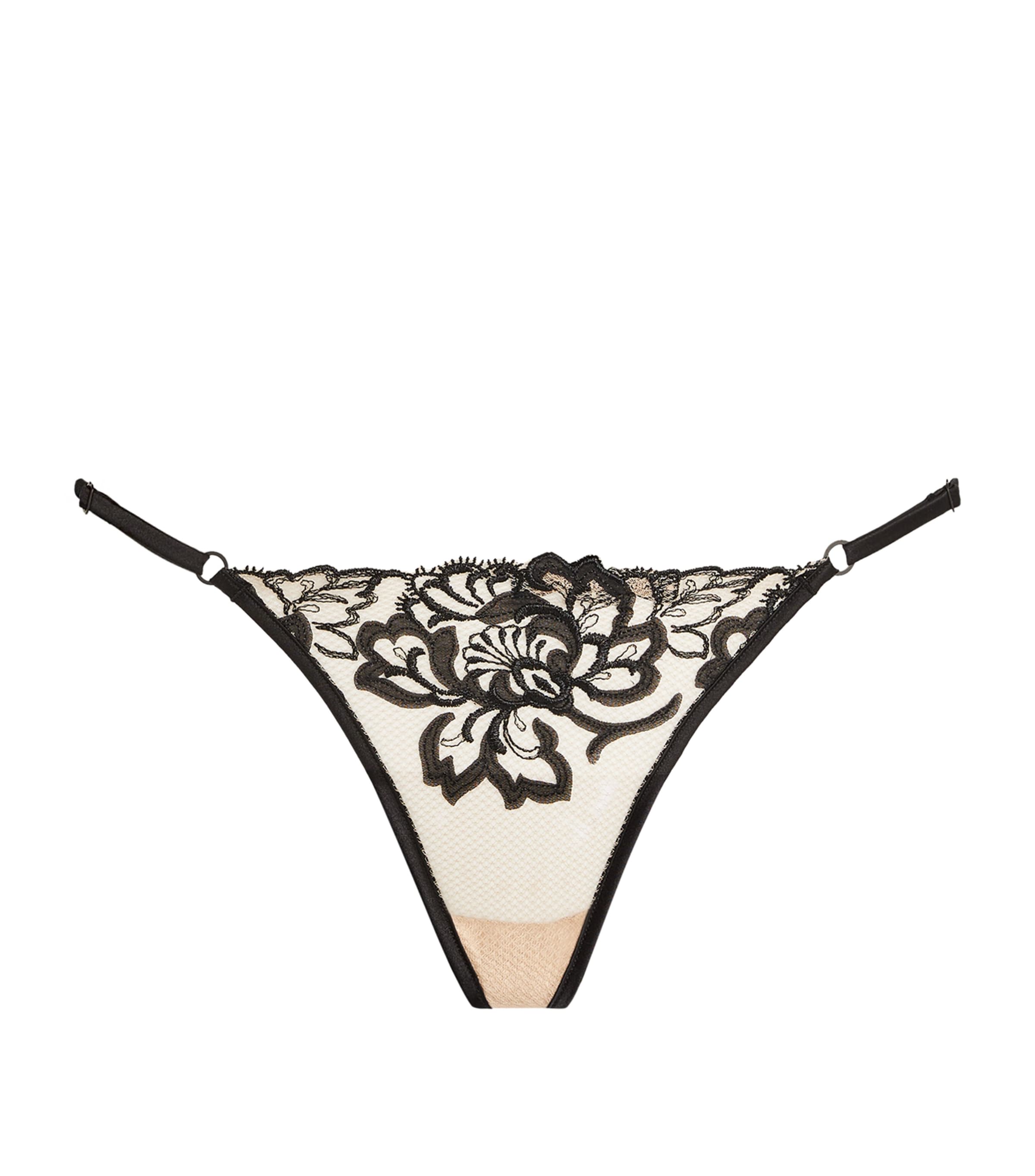 Shop Kiki De Montparnasse Cezanne G-string Thong In Black