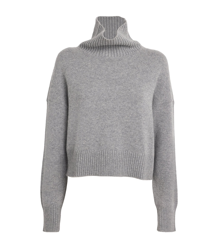 Cashmere-Blend Rollneck Sweater GREY Image 1