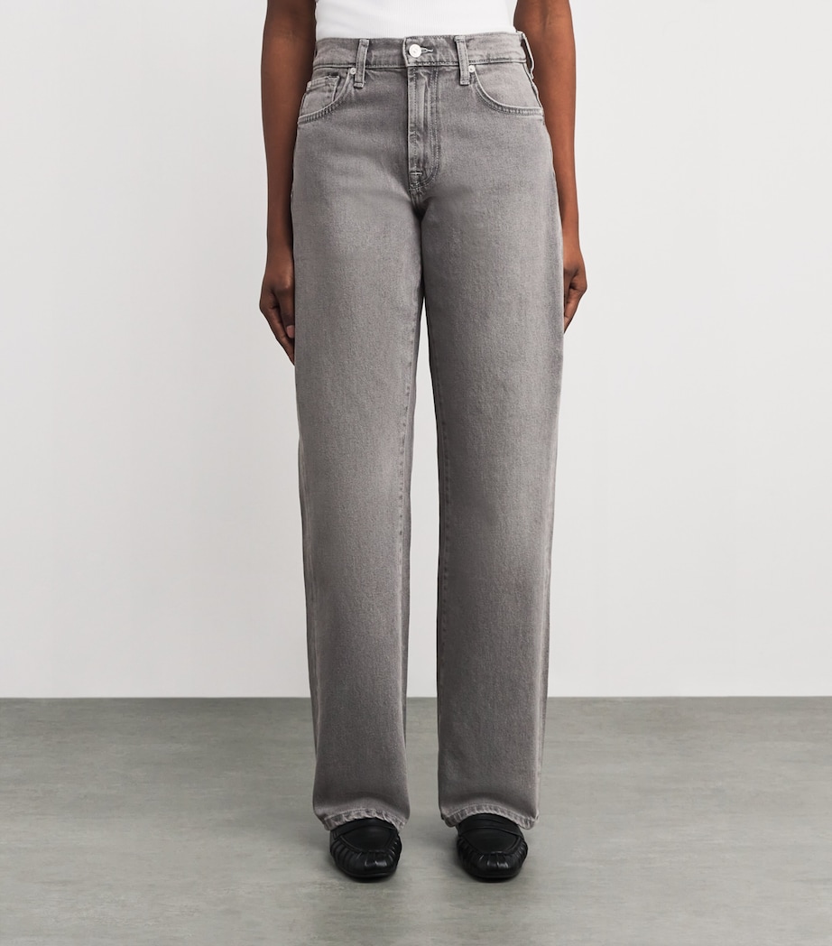 Tess High-Rise Straight Jeans STEEL Image 3