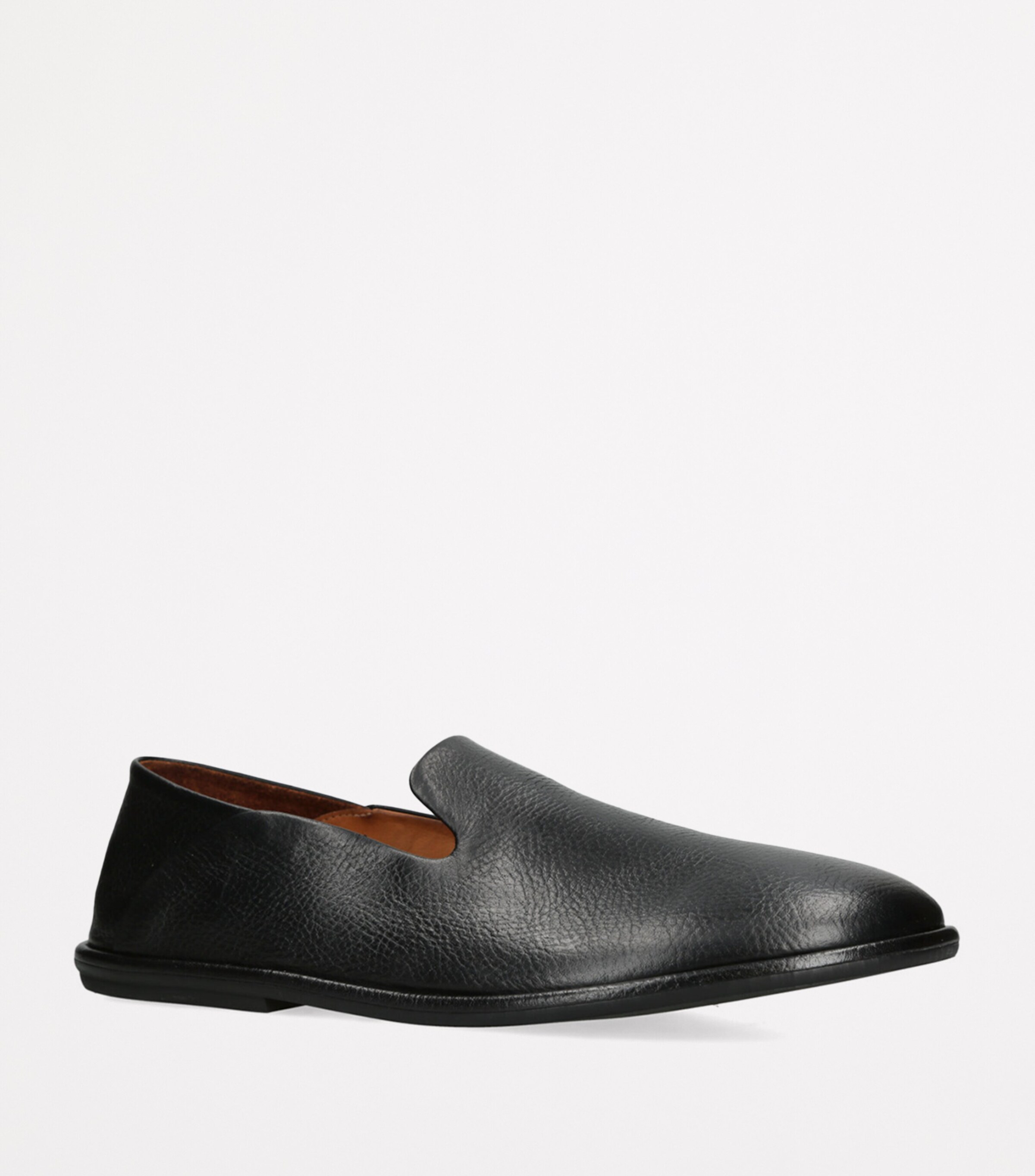 Leather Mienne Slippers BLACK Image 4