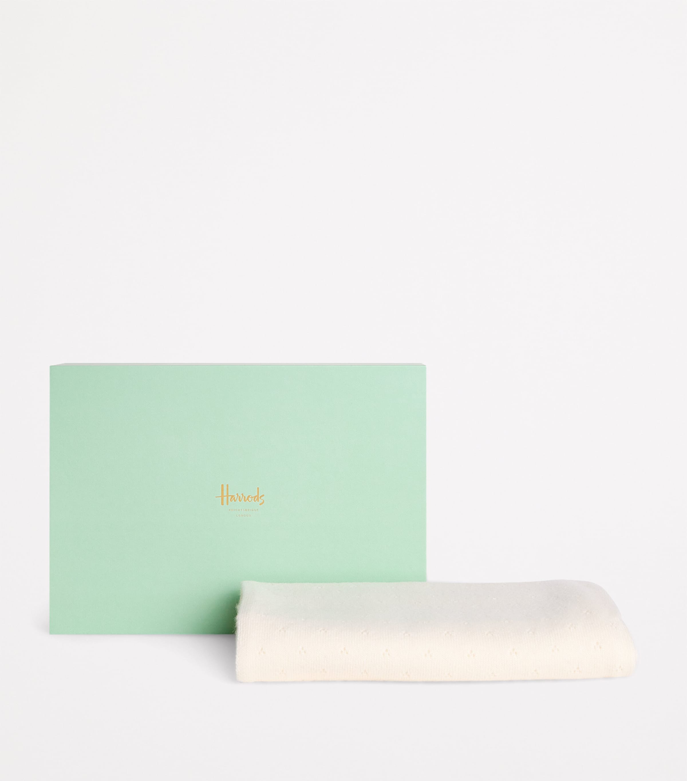 Harrods Cashmere Shawl Ivory Image 2