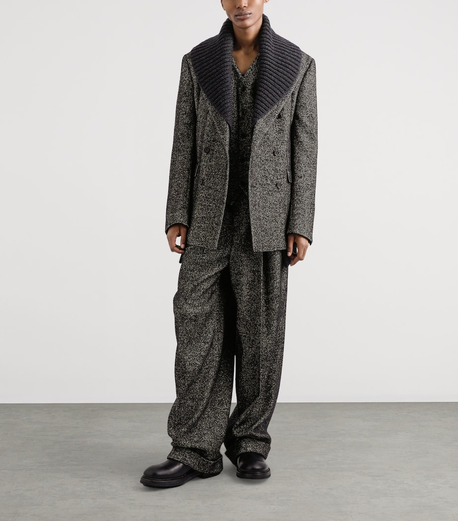 Cashmere Wrap Cardigan N1254 VERY DARK Image 4