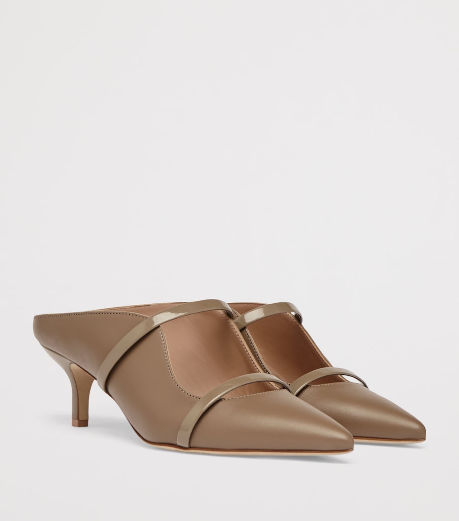 Leather Maureen Mules 45 TAUPE Image 3