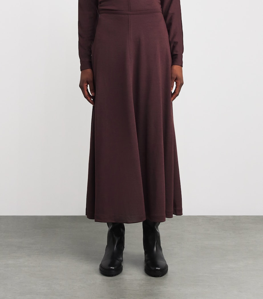 Jersey Midi Skirt MARASCHINO Image 3
