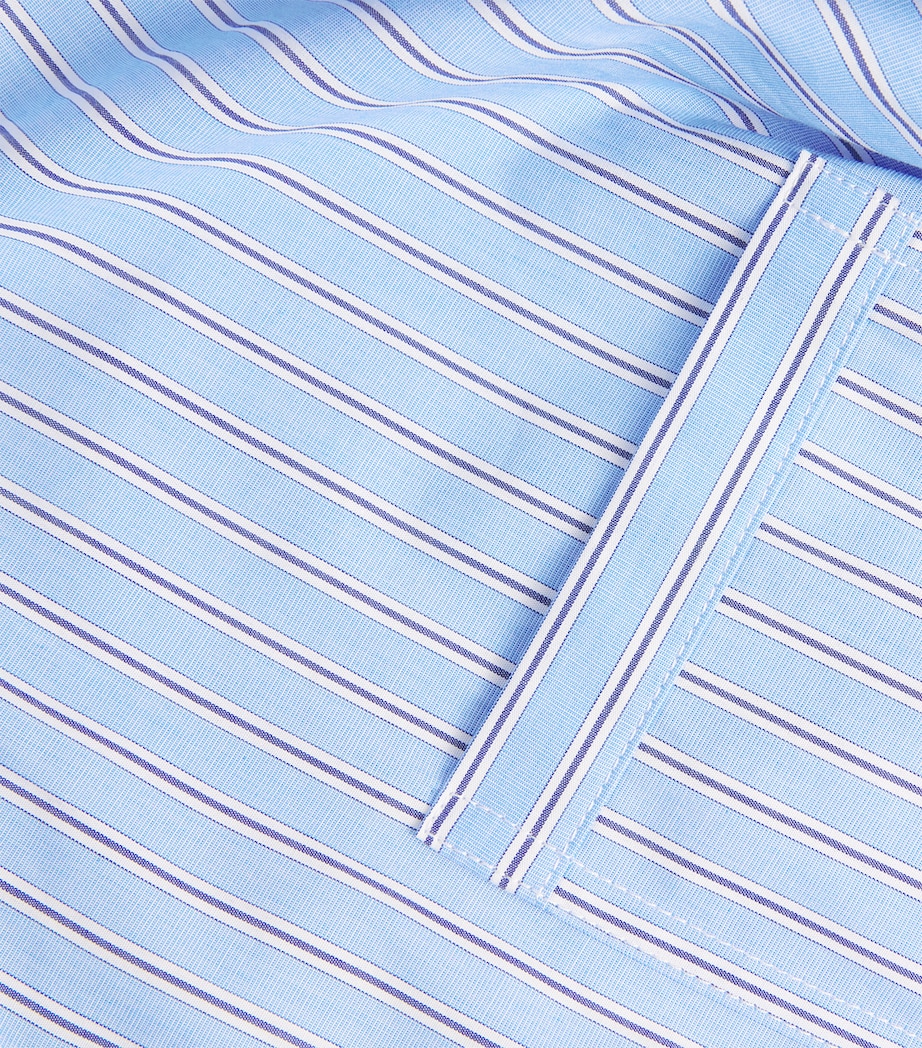 Cotton Stripe Shirt BLUE / WHITE Image 5