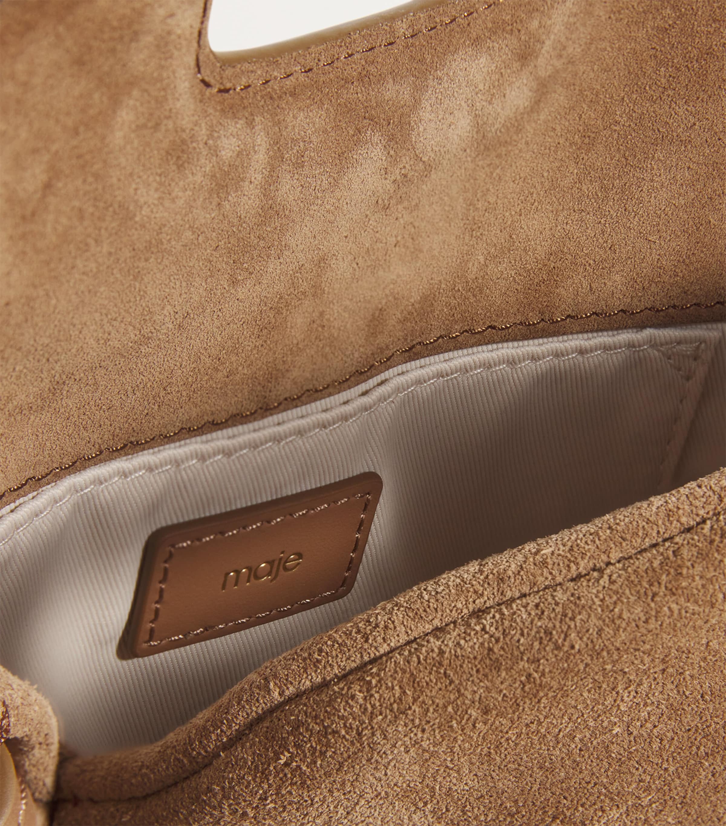 Mini Suede Miss M Shoulder Bag CAMEL Image 6