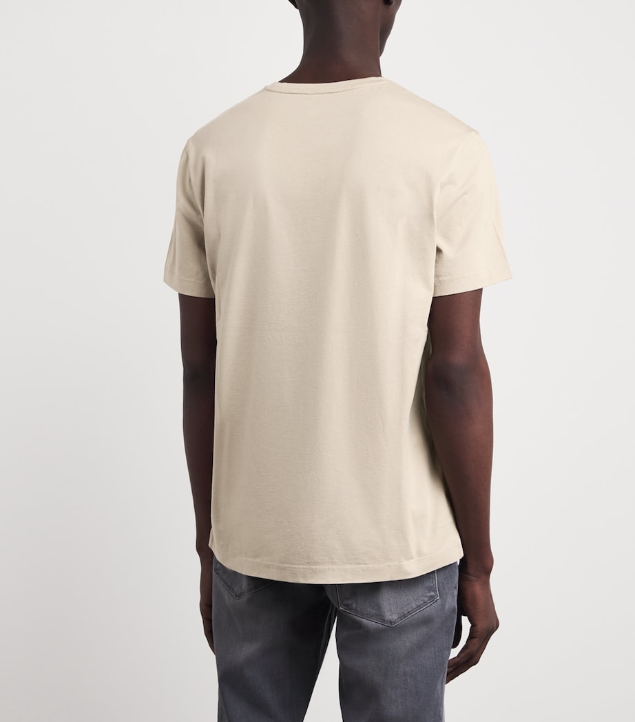 PAIGE Mens Pima Cotton Sorden T-Shirt Natural Image 5