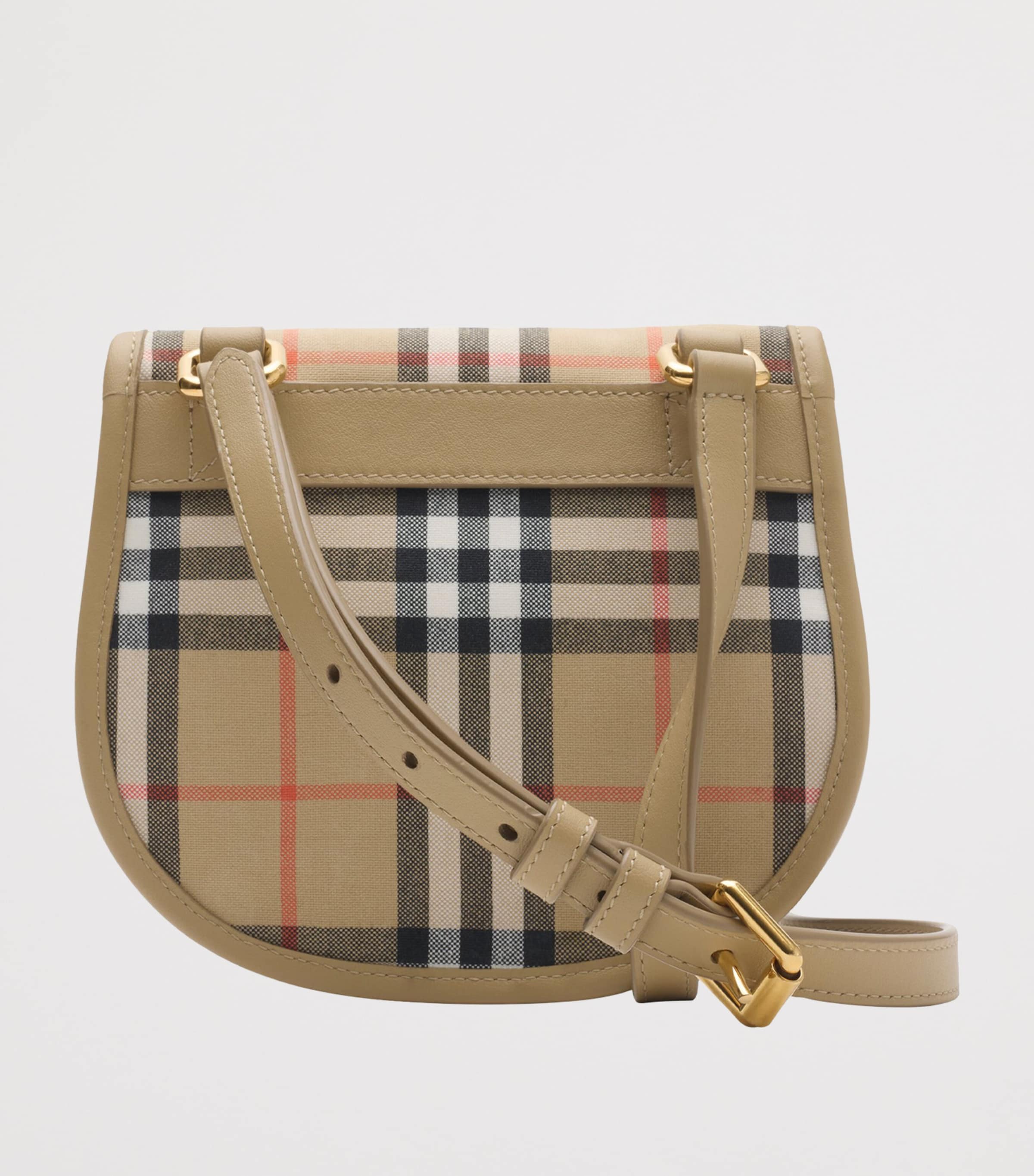 Burberry Kids Canvas Check Cross-Body Bag Sand Ip Check Image 2