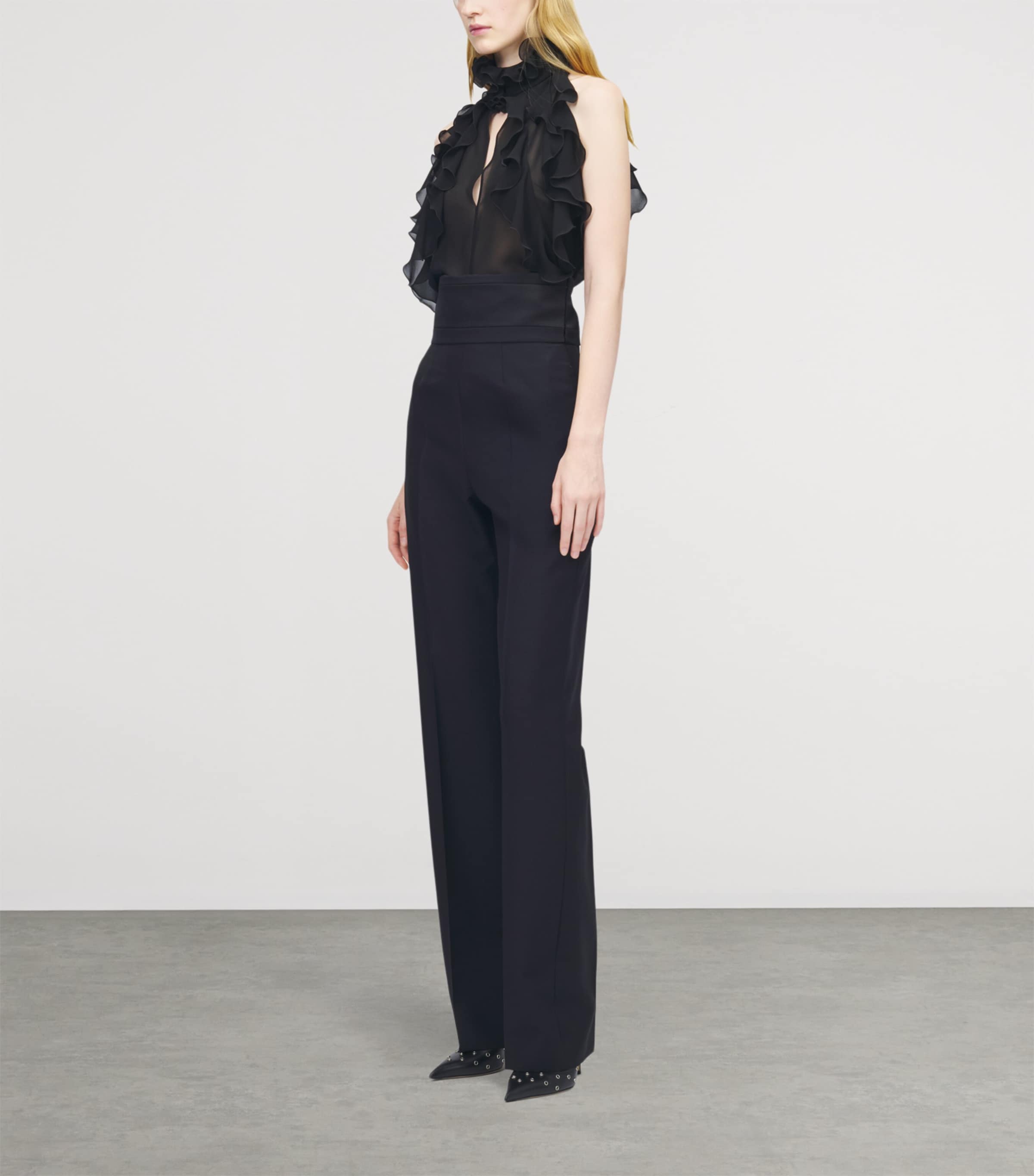 Silk Ruffled Top 1000 Image 3