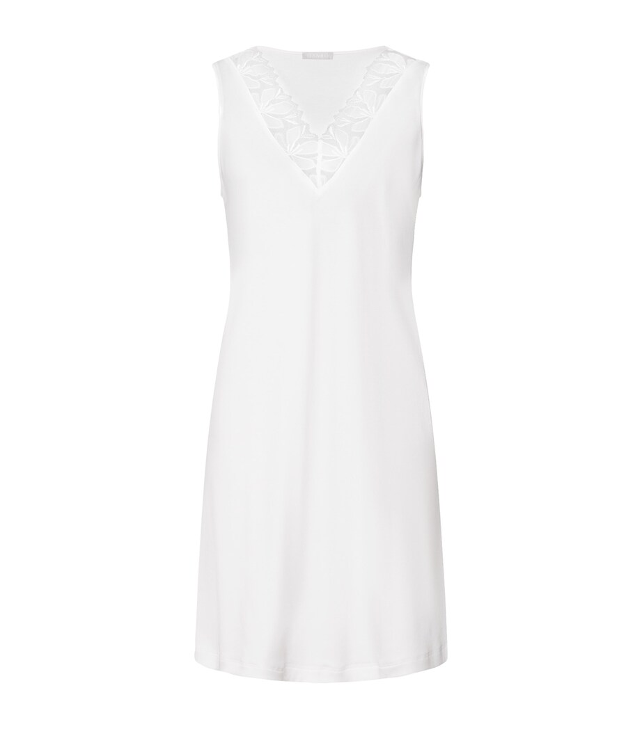 Lace-Trim Cotton Kalea Nightdress OFF WHITE Image 1