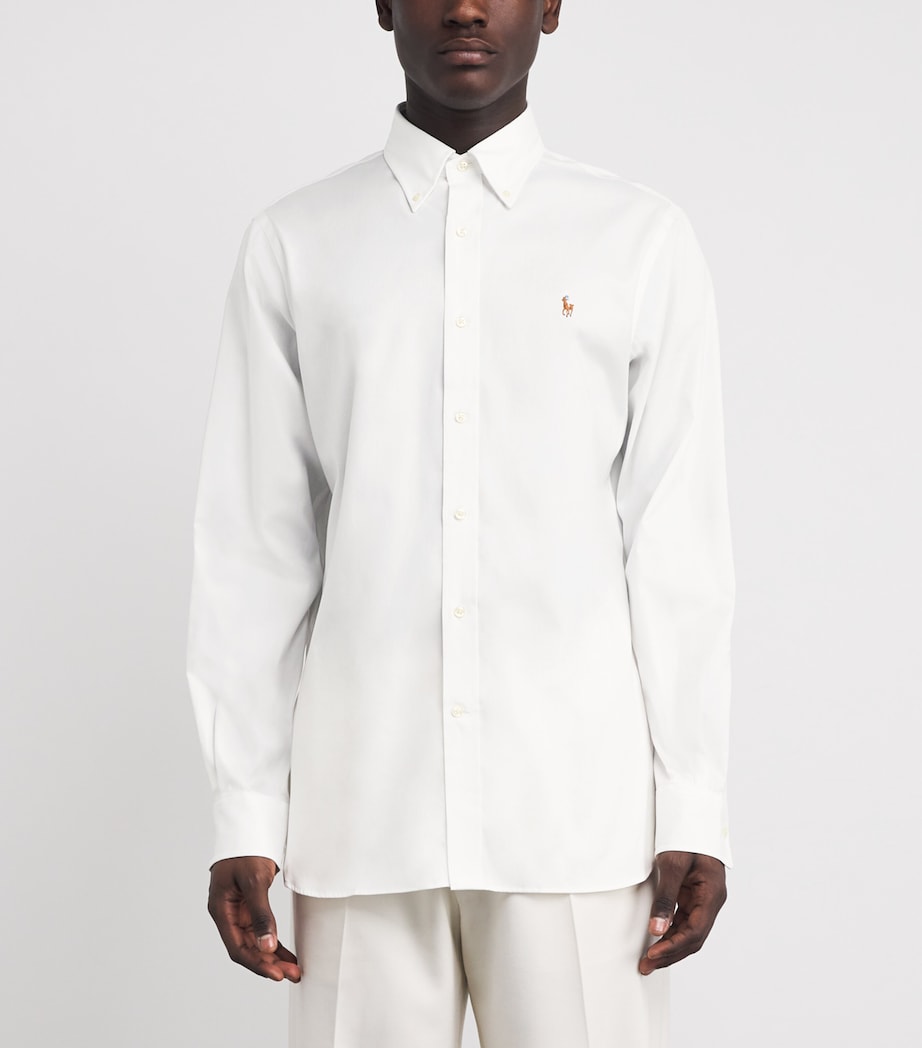 Polo Ralph Lauren Mens Polo Pony Custom Fit Shirt White Image 3