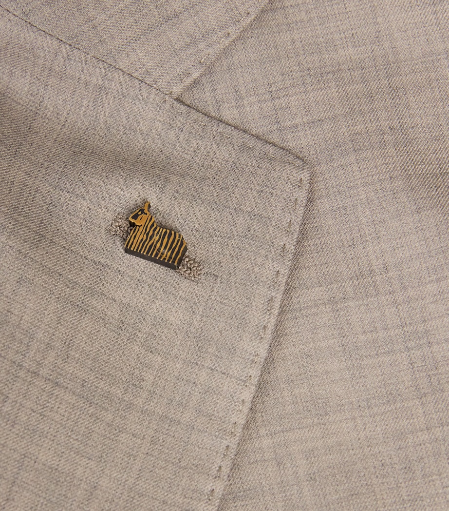 Colombo Mens Cashmere 4.0 Robert Blazer Beige Melange Image 6