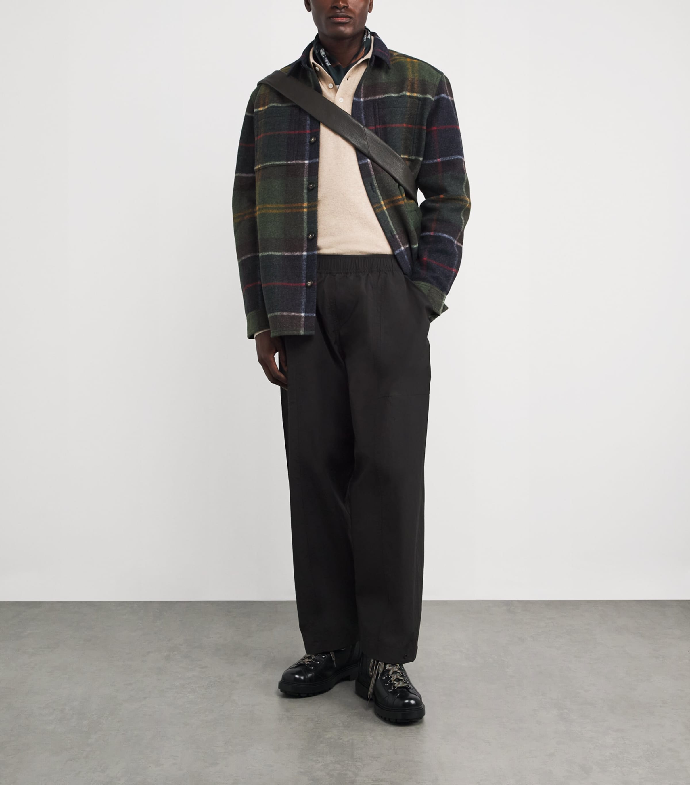 Wool Hutherston Polo Shirt MIST MARL Image 2