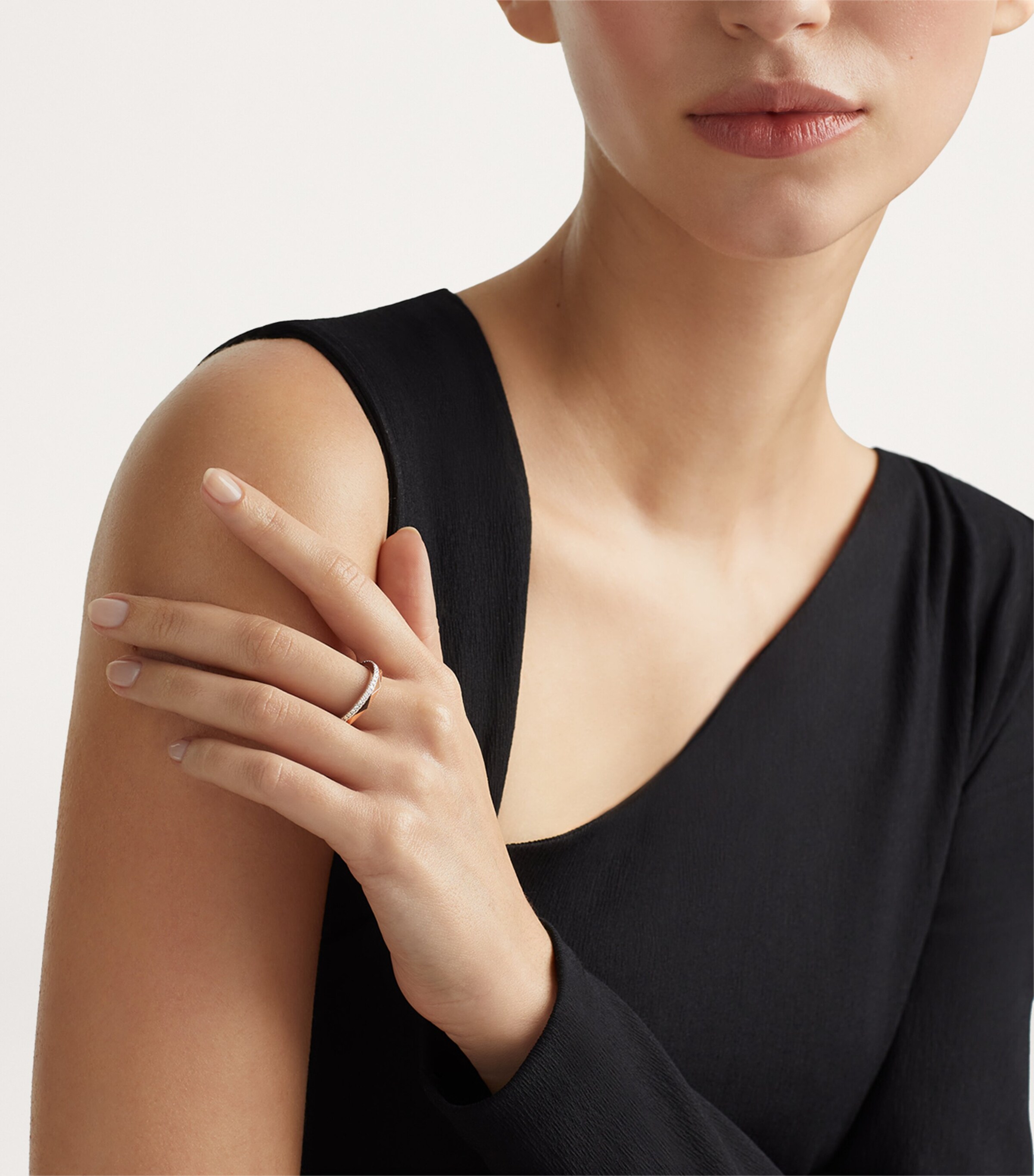 Rose Gold and Diamond Laurence Graff Signature Ring ROSE GOLD Image 2