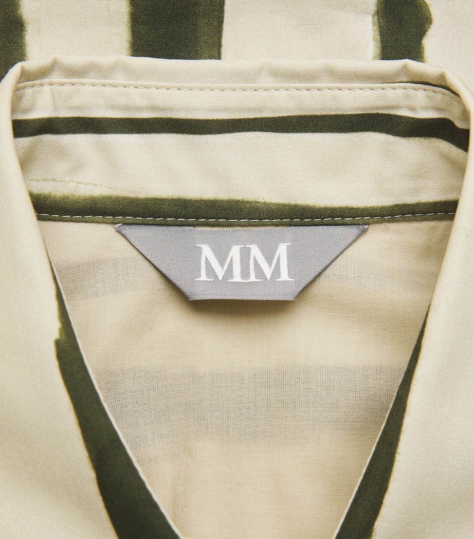 Cotton Printed Shirt 003 MOSS GREEN Image 6