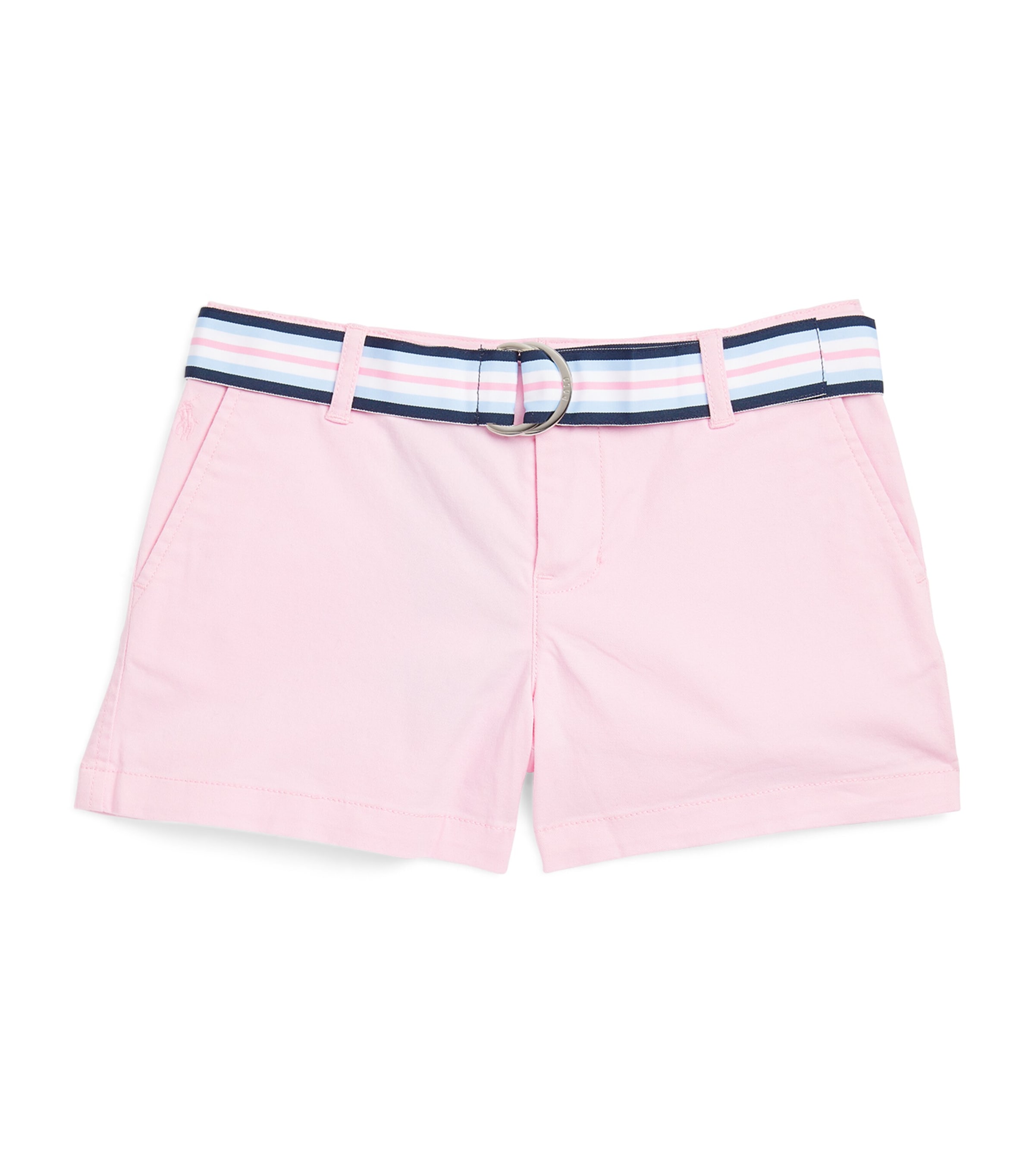 Shop Ralph Lauren Belted Chino Shorts In Pink