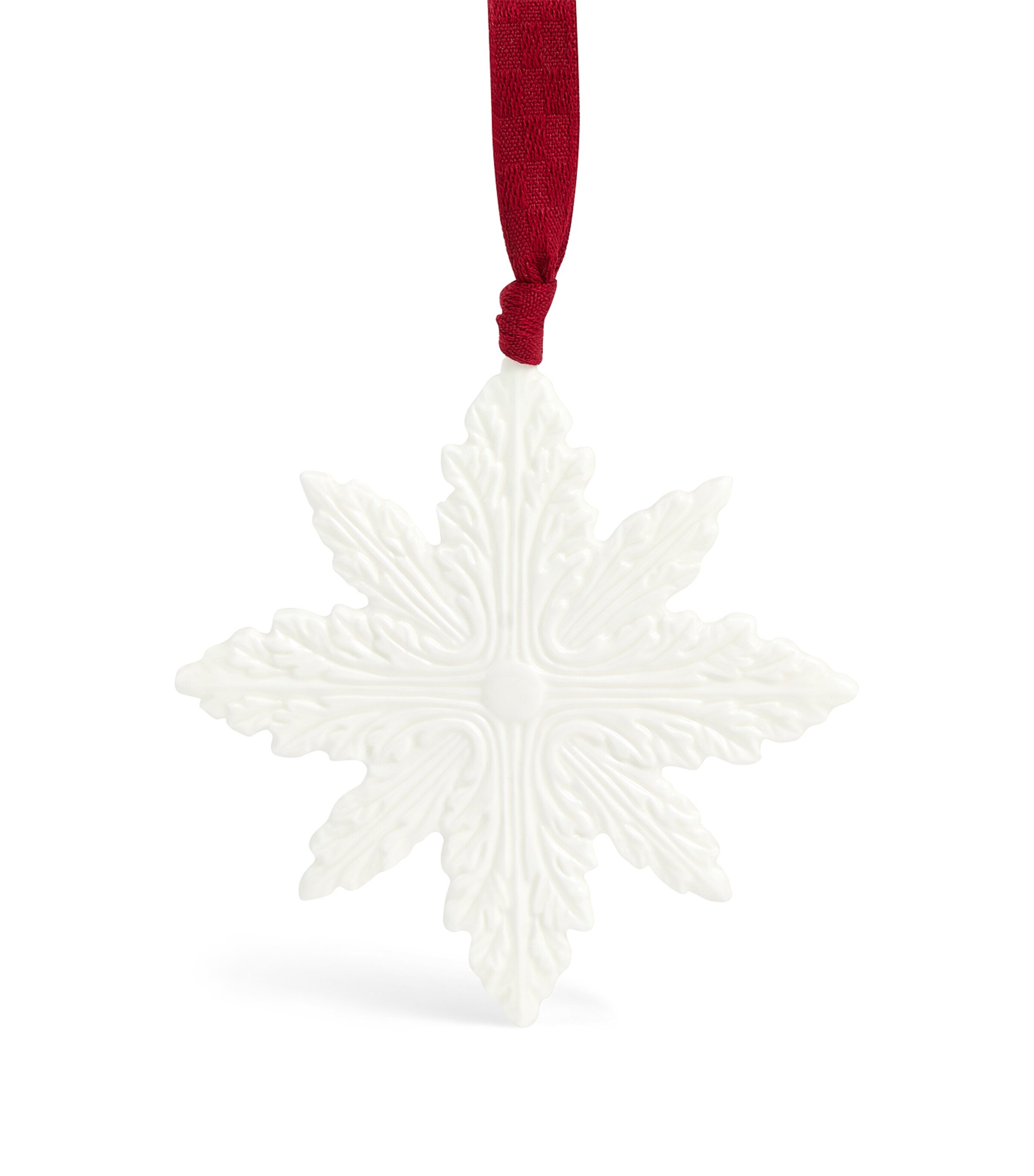 Wedgwood Fine Bone China Snowflake Tree Decoration White Image 1