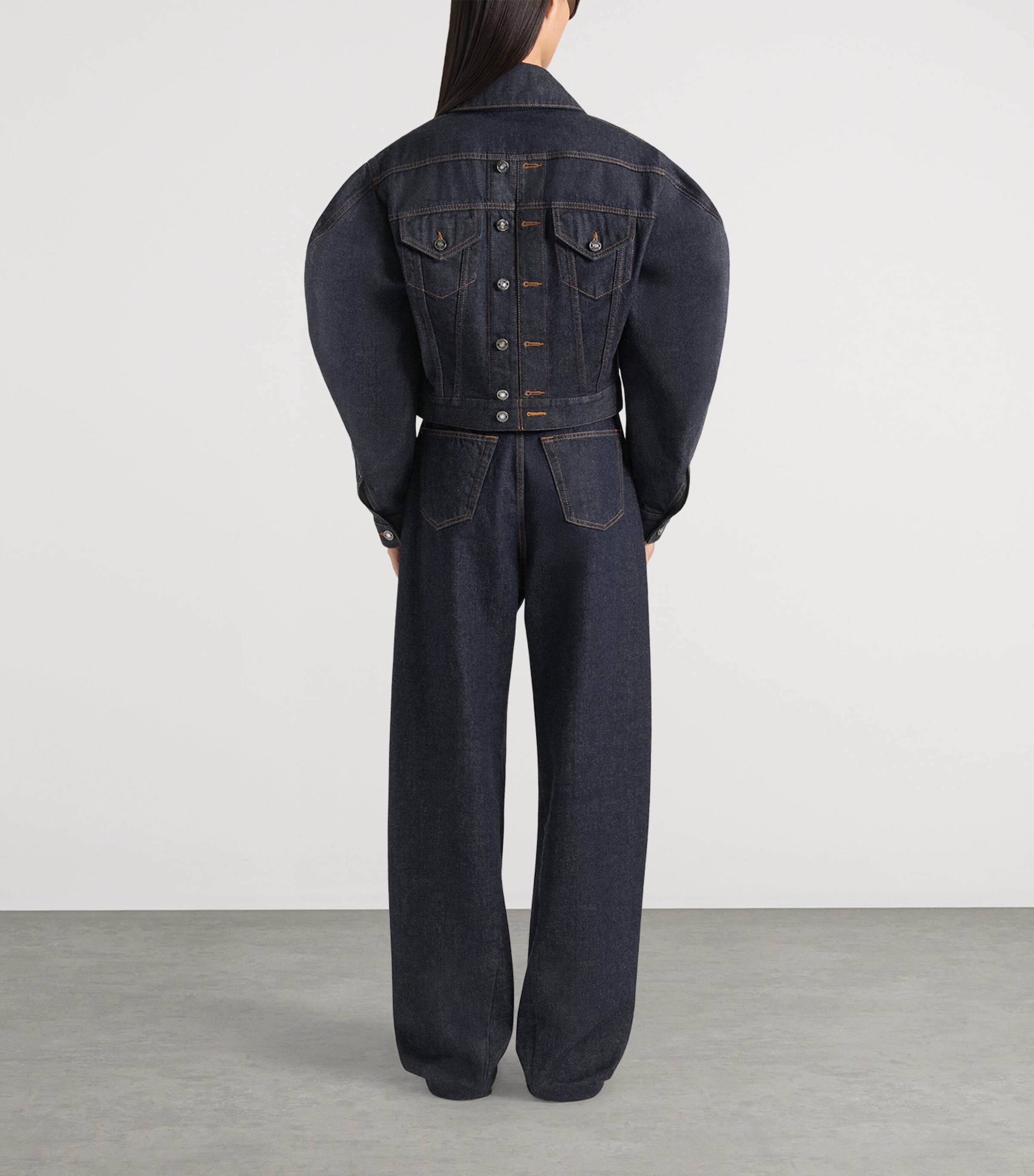 Reversed Denim Jacket DARK BLUE Image 2