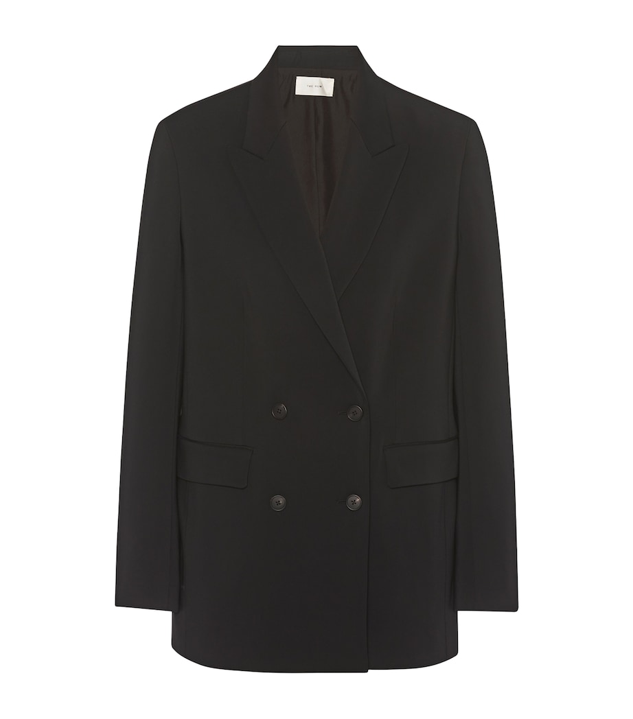 The Row Womens Tristana Double-Breasted Blazer Black Image 1