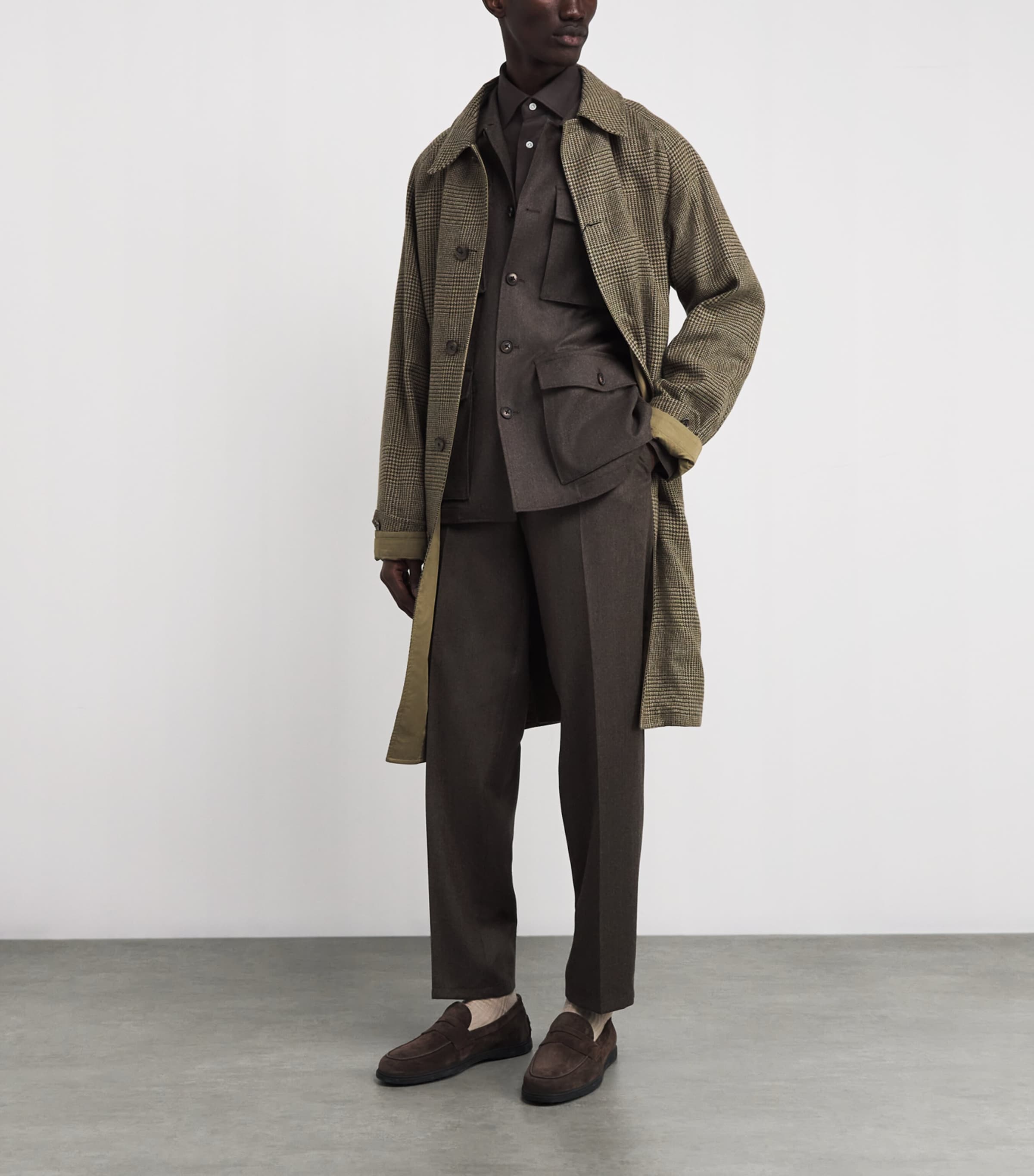 Cotton Long-Sleeve Shirt CHOCOLATE BROWN Image 2