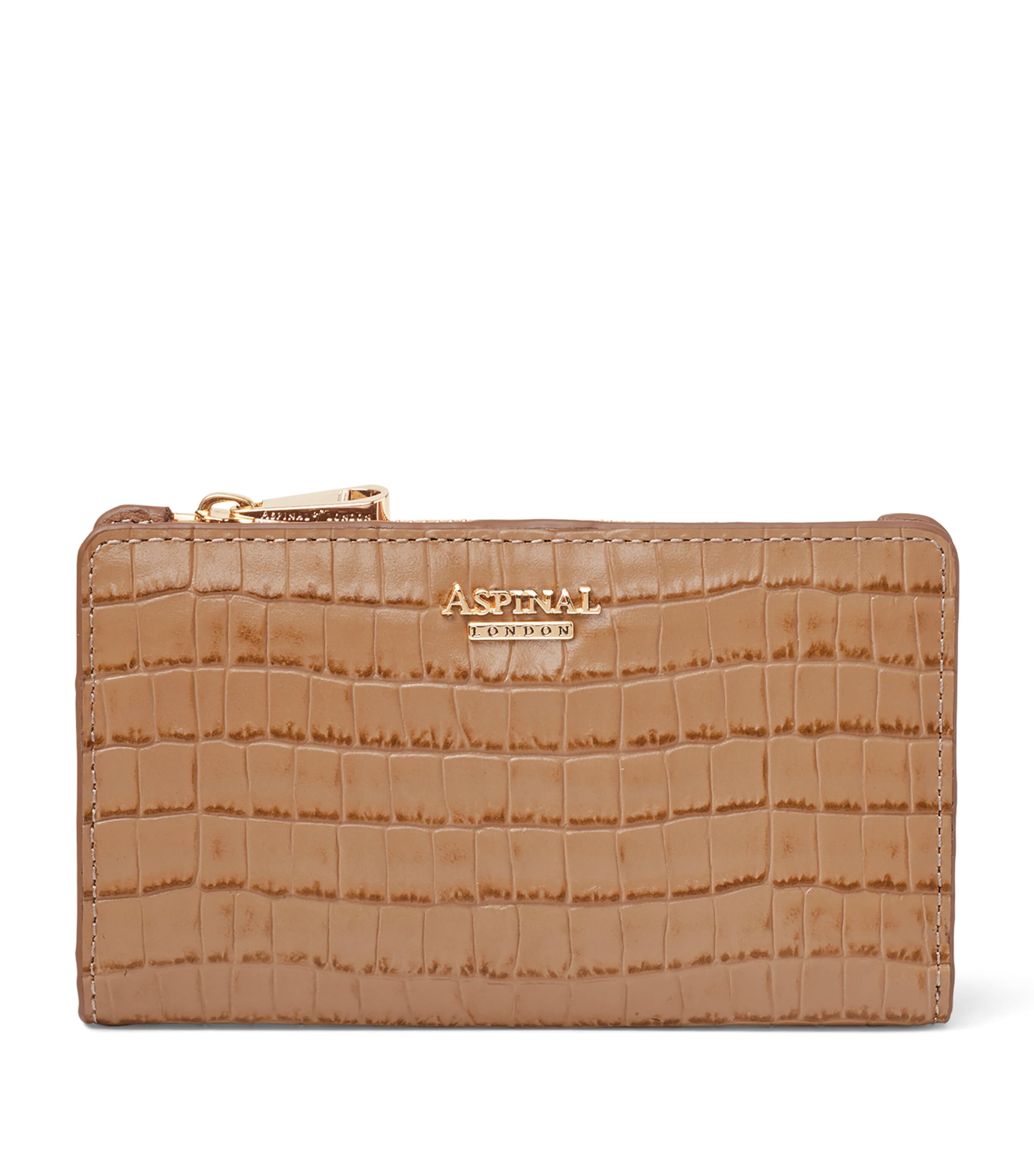 Aspinal Of London Small Leather Mayfair Purse Caramel Image 1