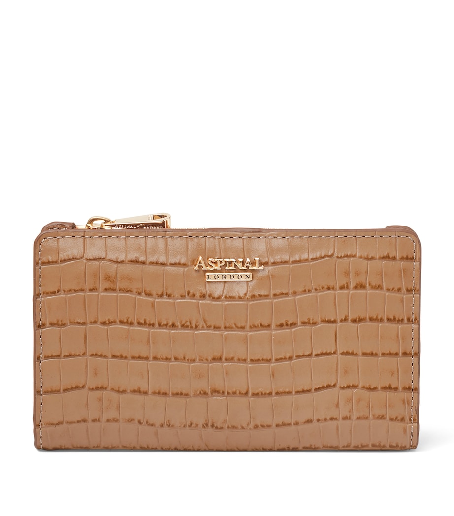Aspinal Of London Small Leather Mayfair Purse Caramel Image 1