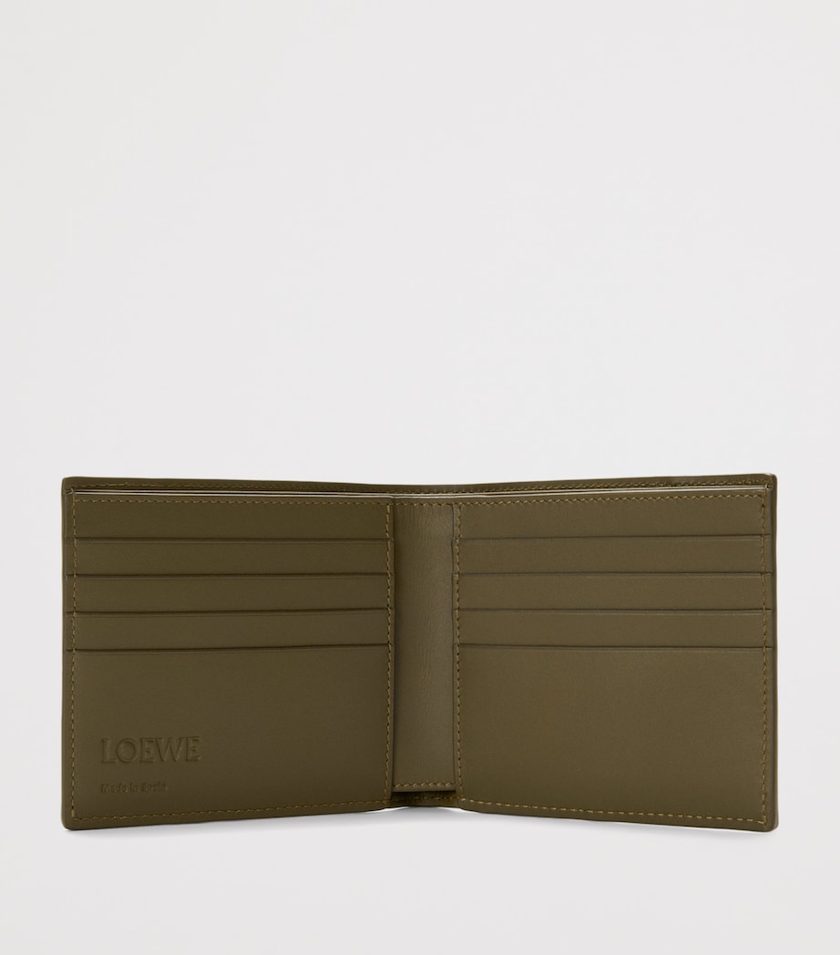 Leather Puzzle Edge Bifold Wallet DARK KHAKI Image 2