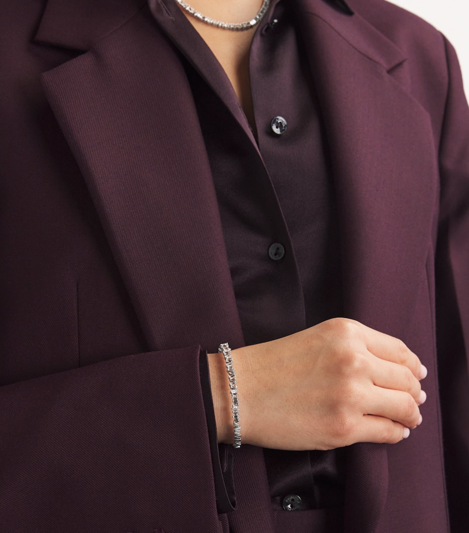 White Gold and Diamond Classic Bangle 18K WG/WD Image 5