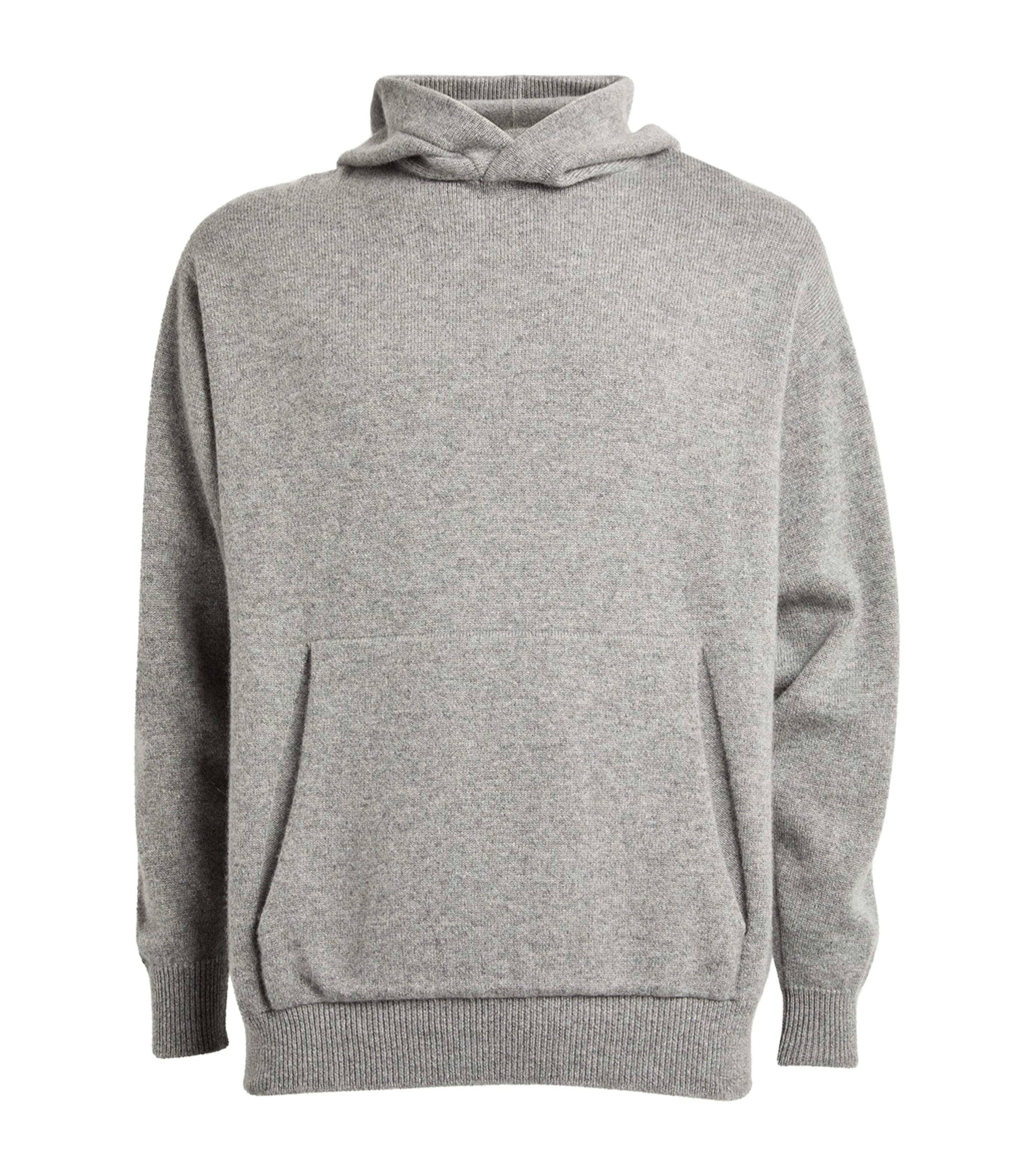 Harrods Cashmere Hoodie In Grey