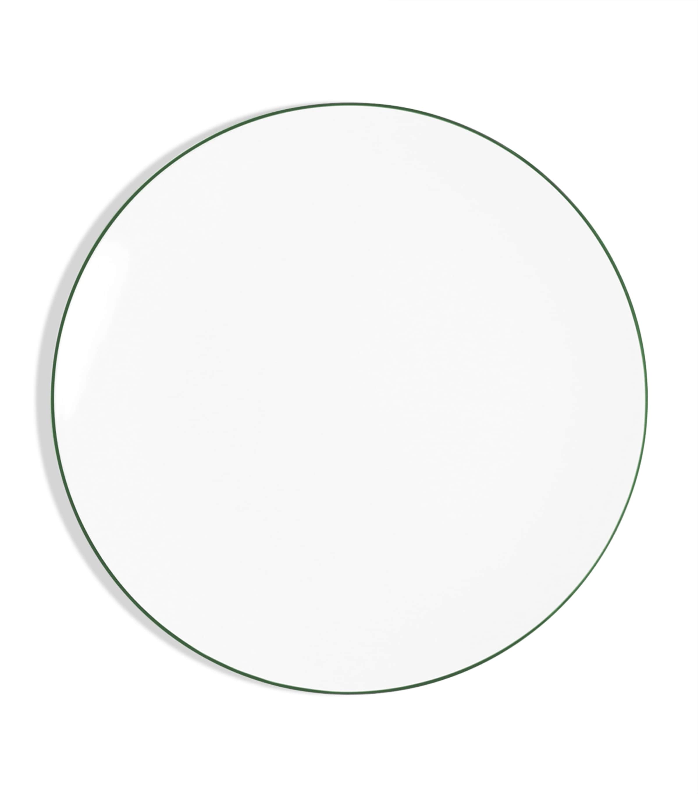 Bone China Line Bread Plate (16cm) FOREST GREEN Image 1