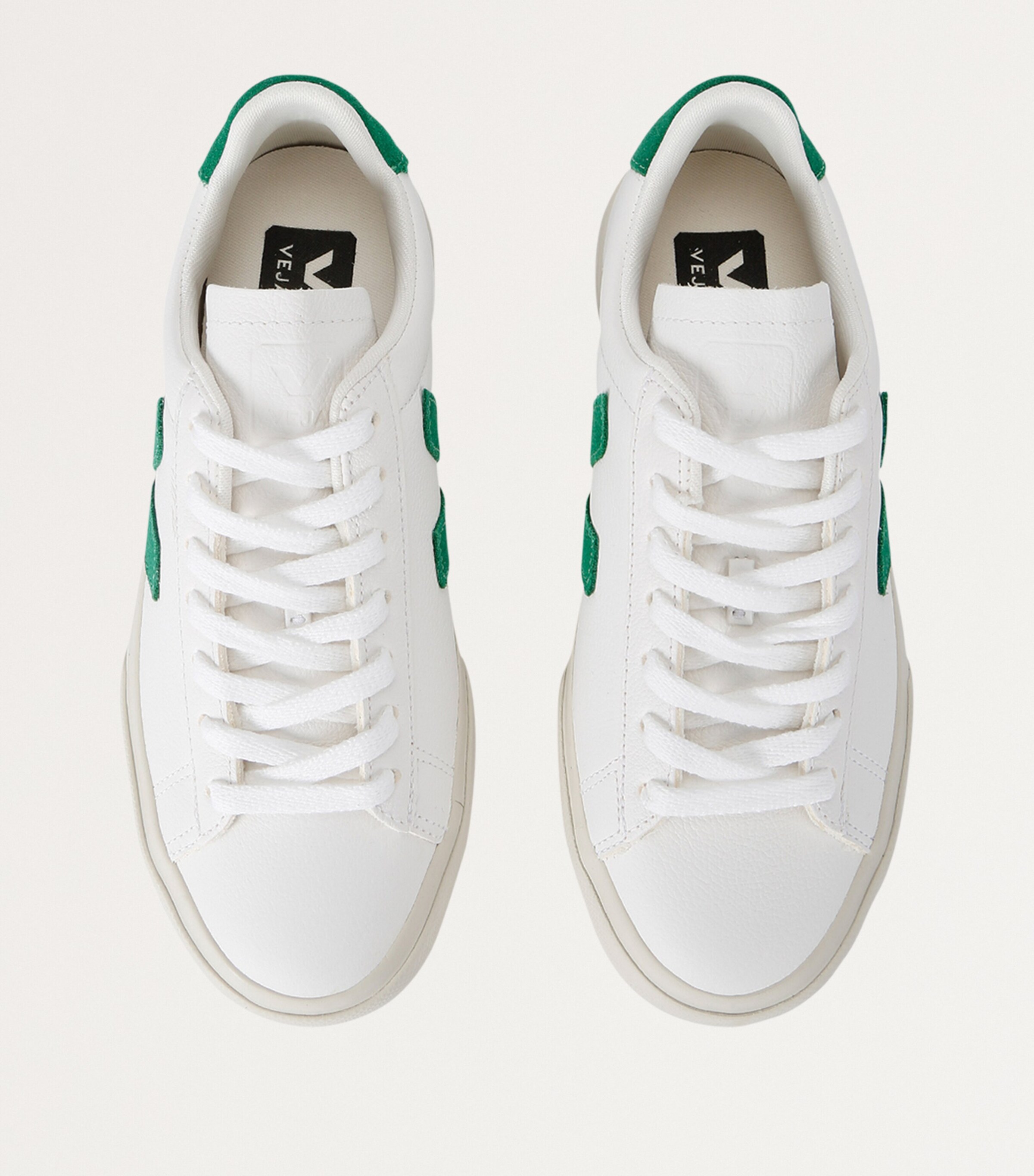 Veja Leather Campo Sneakers Green Oth Image 4