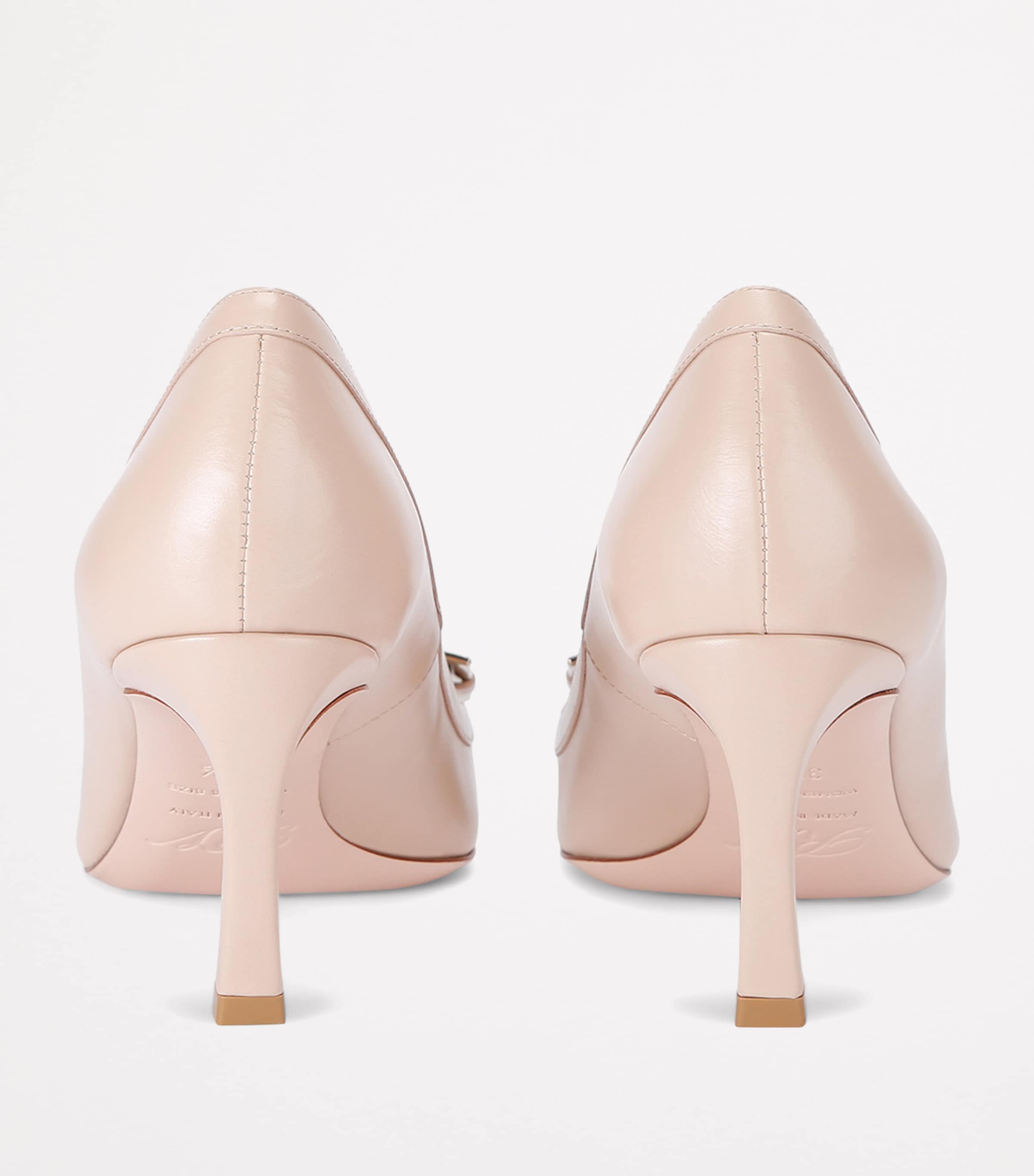 Roger Vivier Leather Belle Vivier Braided Trompette Pumps 70 Blush Image 2