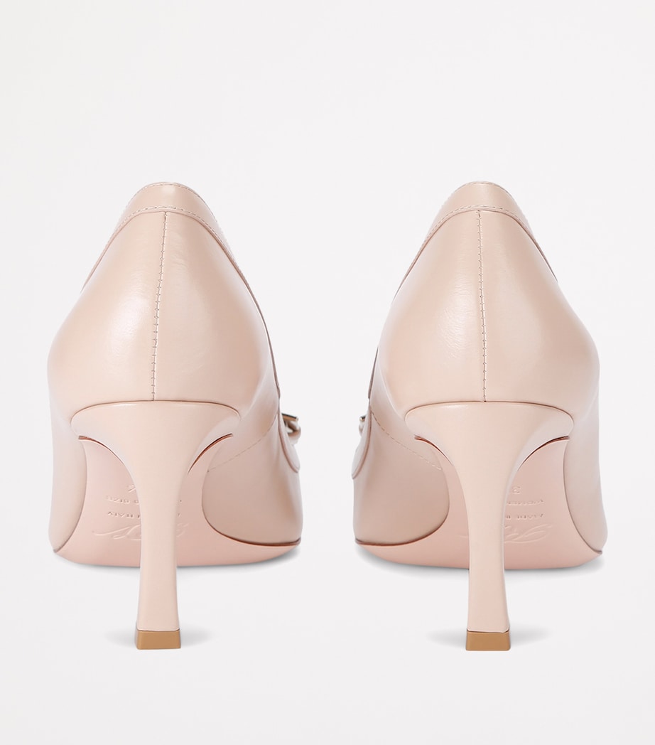 Roger Vivier Leather Belle Vivier Braided Trompette Pumps 70 Blush Image 2