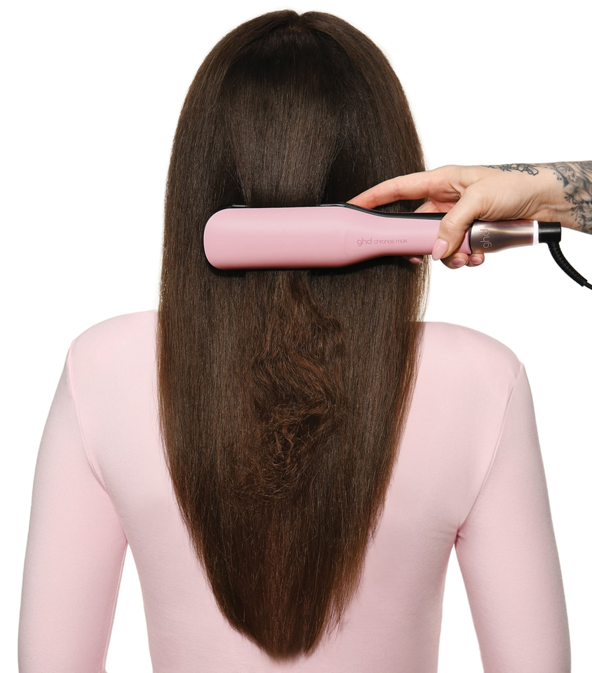 ghd Pink Collection Chronos Max Wide Plate Hair Straightener Pink Image 5