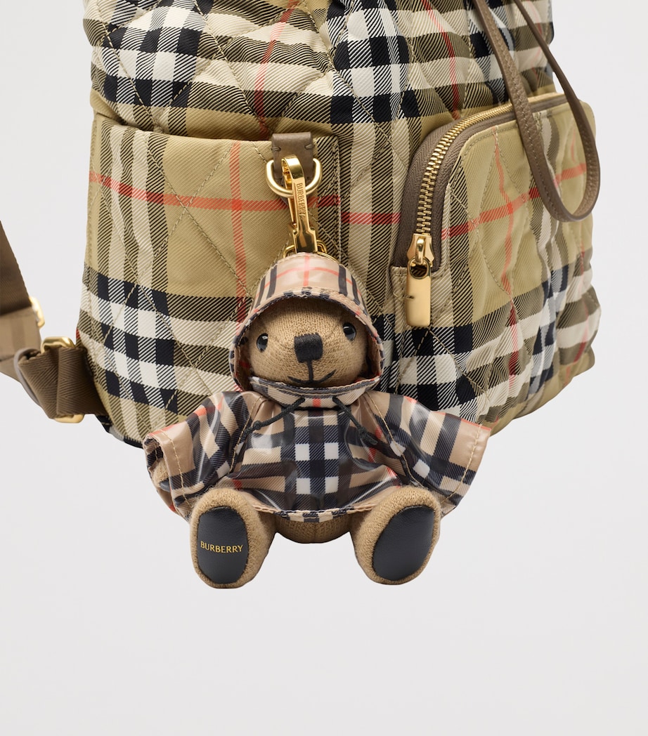 Burberry Beige Wool-Cashmere Thomas Bear Keyring Harrods UK