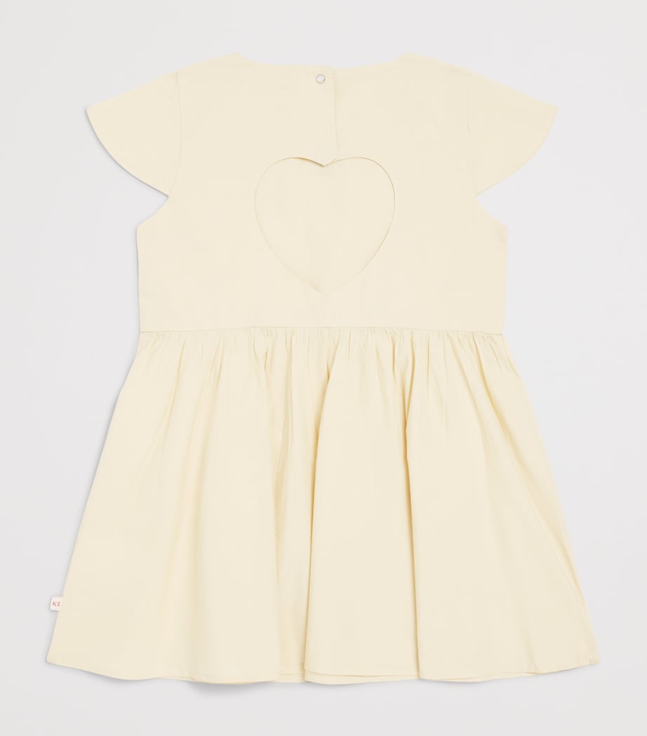 KONGES SLOJD Organic Cotton Hearly Dress (9 Months-10 Years) Sea Image 2