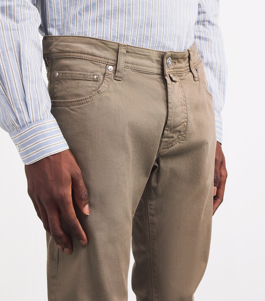 Stretch-Cotton Nick Slim Chinos D37-GREY Image 6