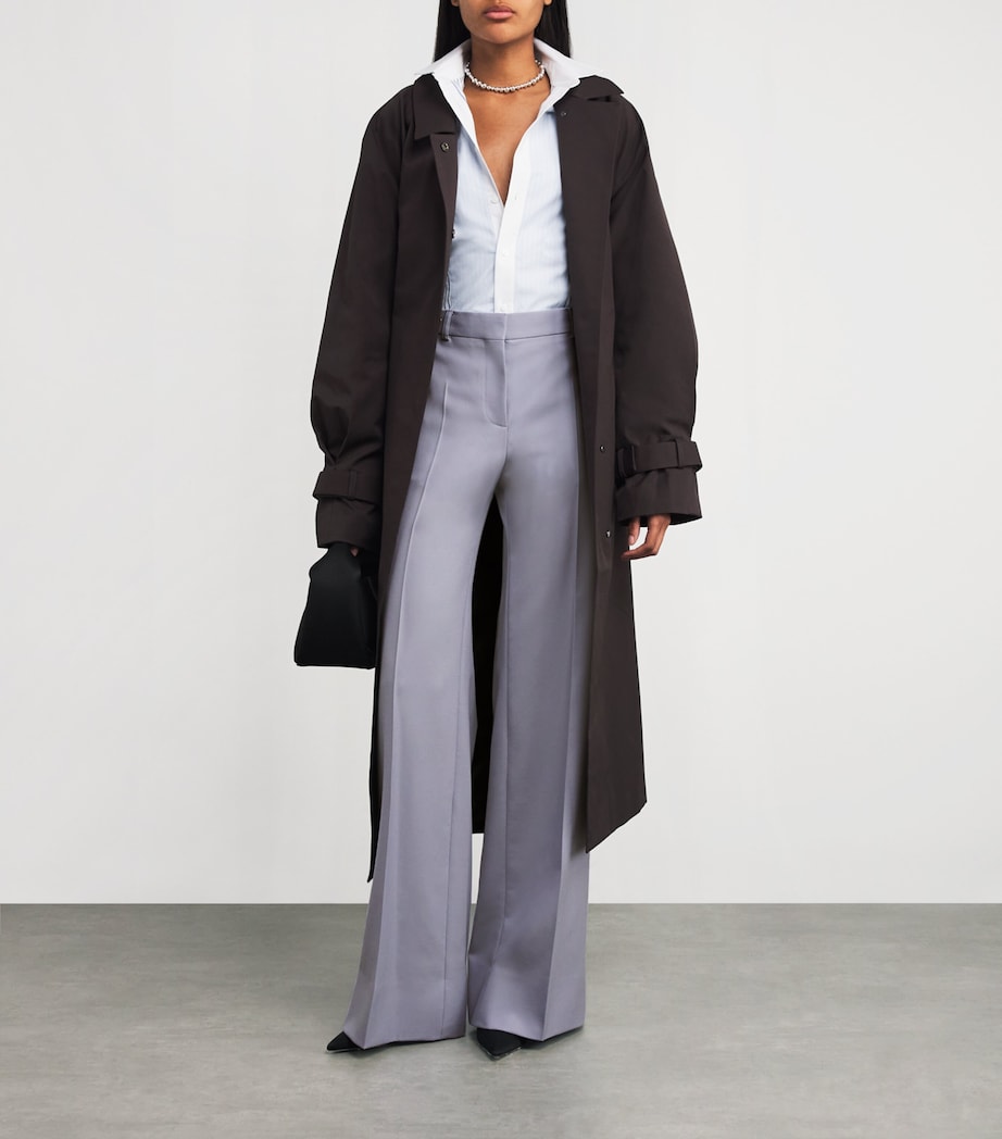 Wool Wide-Leg Tailored Trousers 4218 CLOUDY BLUE Image 2