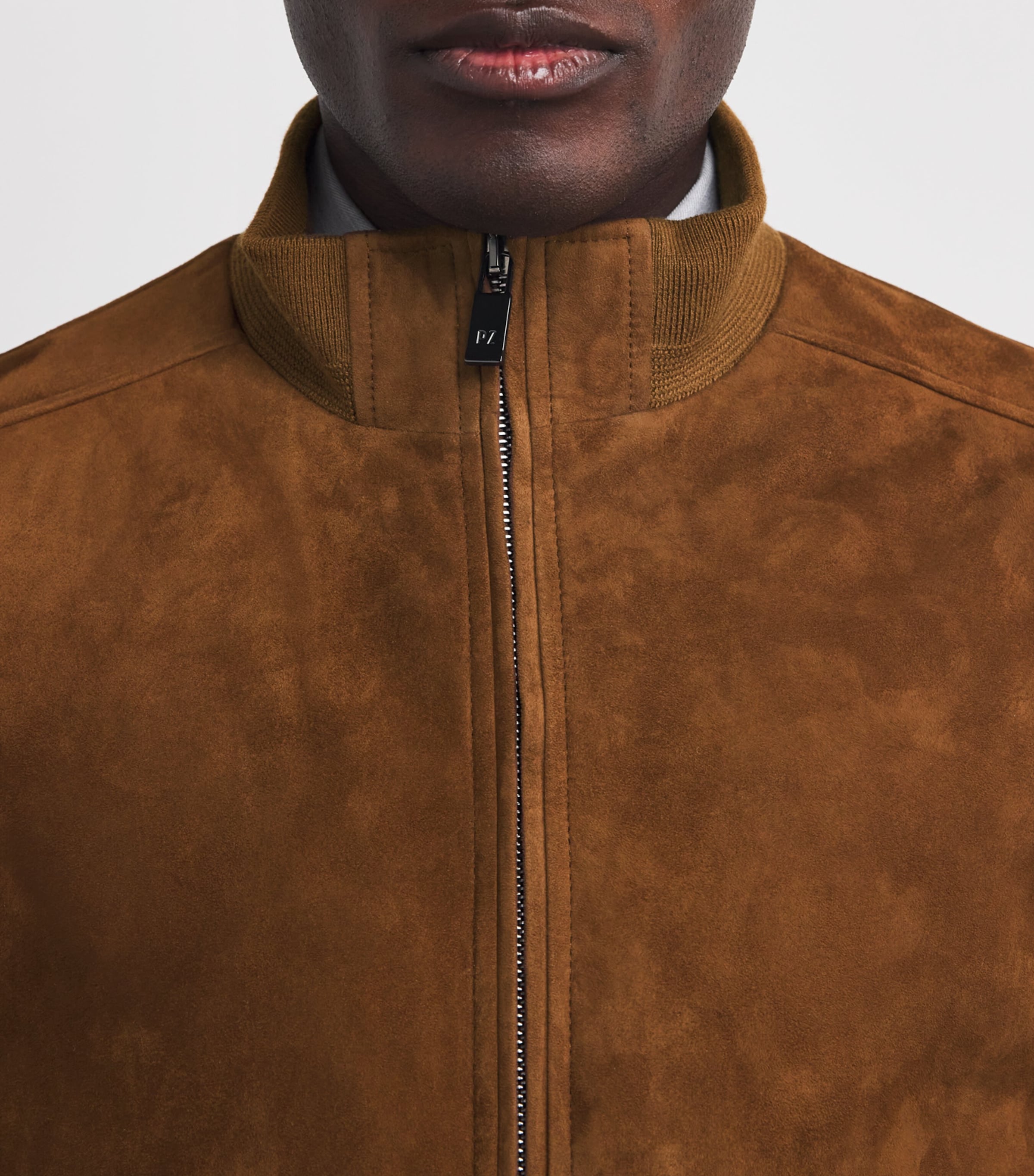 マロン★ハリー Pal Zileri Brown Suede Bomber Jacket | Harrods US