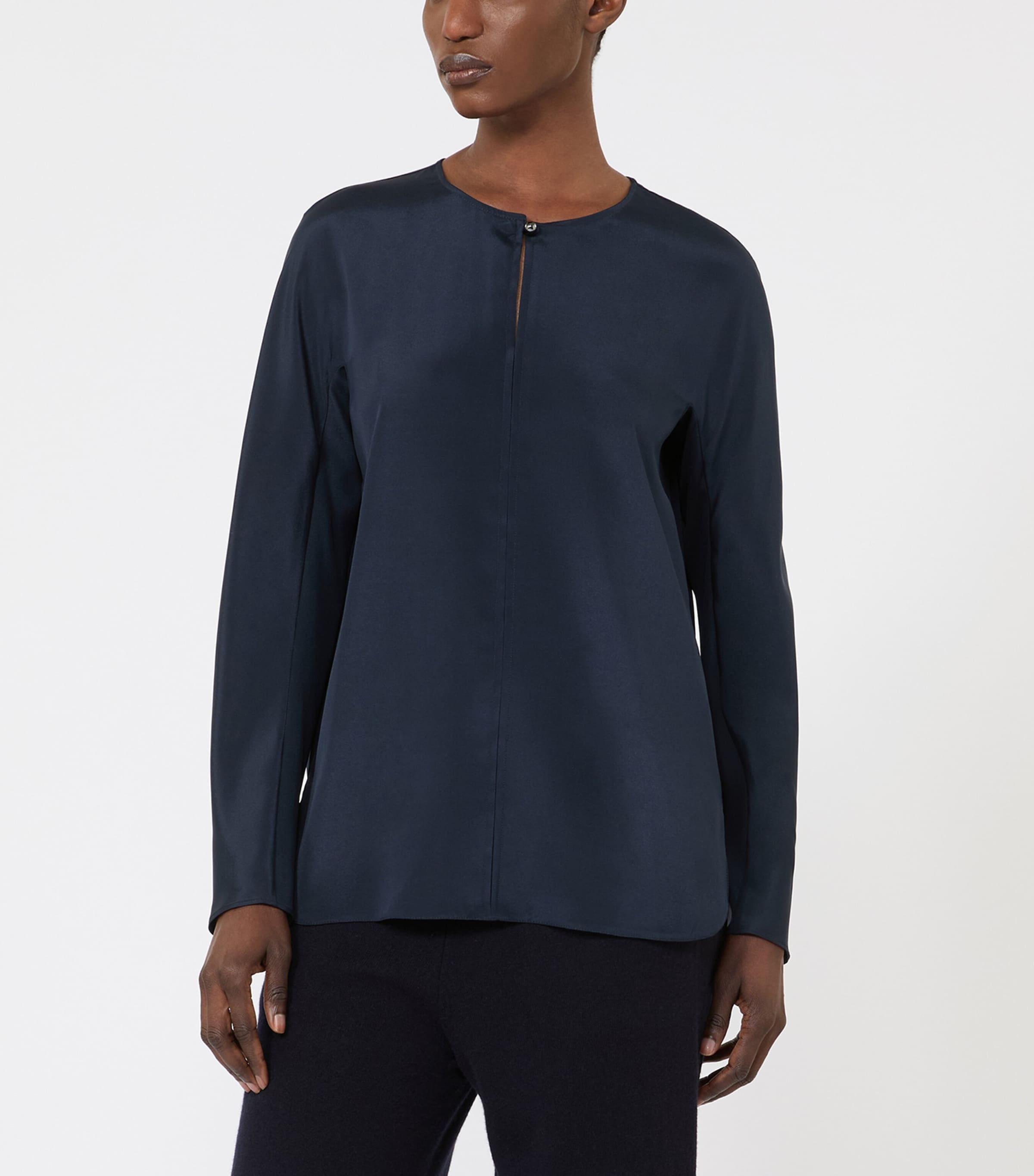 Stretch-Silk Blouse ULTRAMARINE Image 2