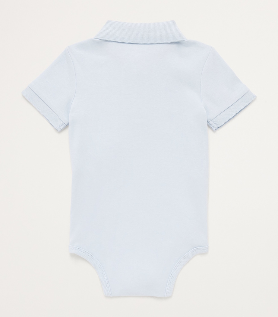 Cotton Logo Bodysuit (3-24 Months) BERYL BLUE Image 2