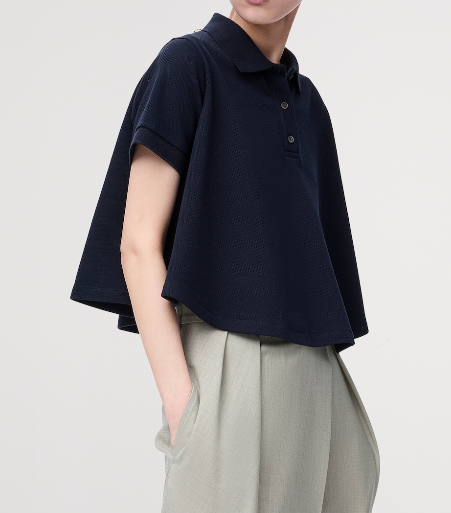 Trapeze Polo Shirt DARK NAVY Image 3