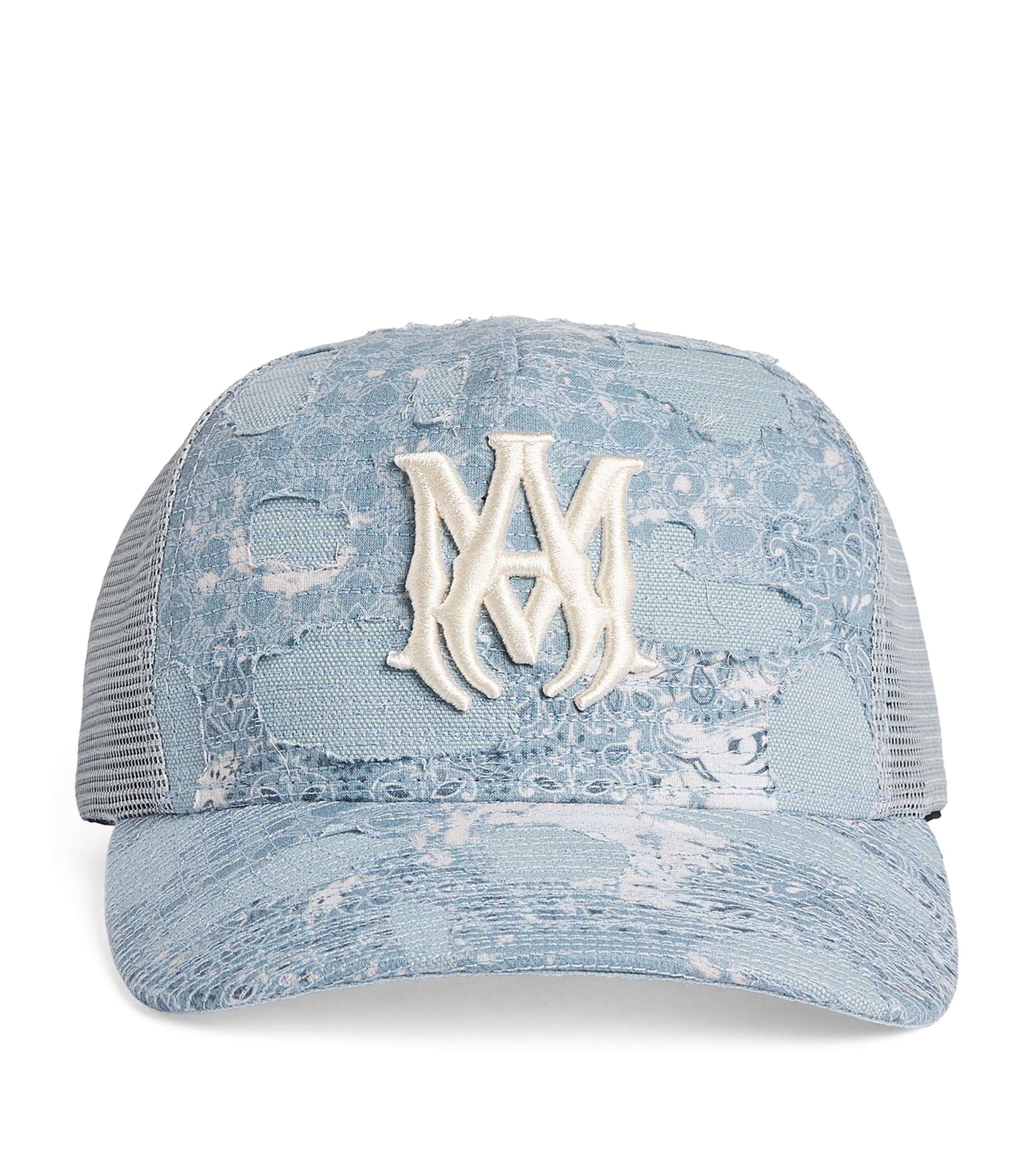 AMIRI Blue Bandana Repair Trucker Cap | Harrods US