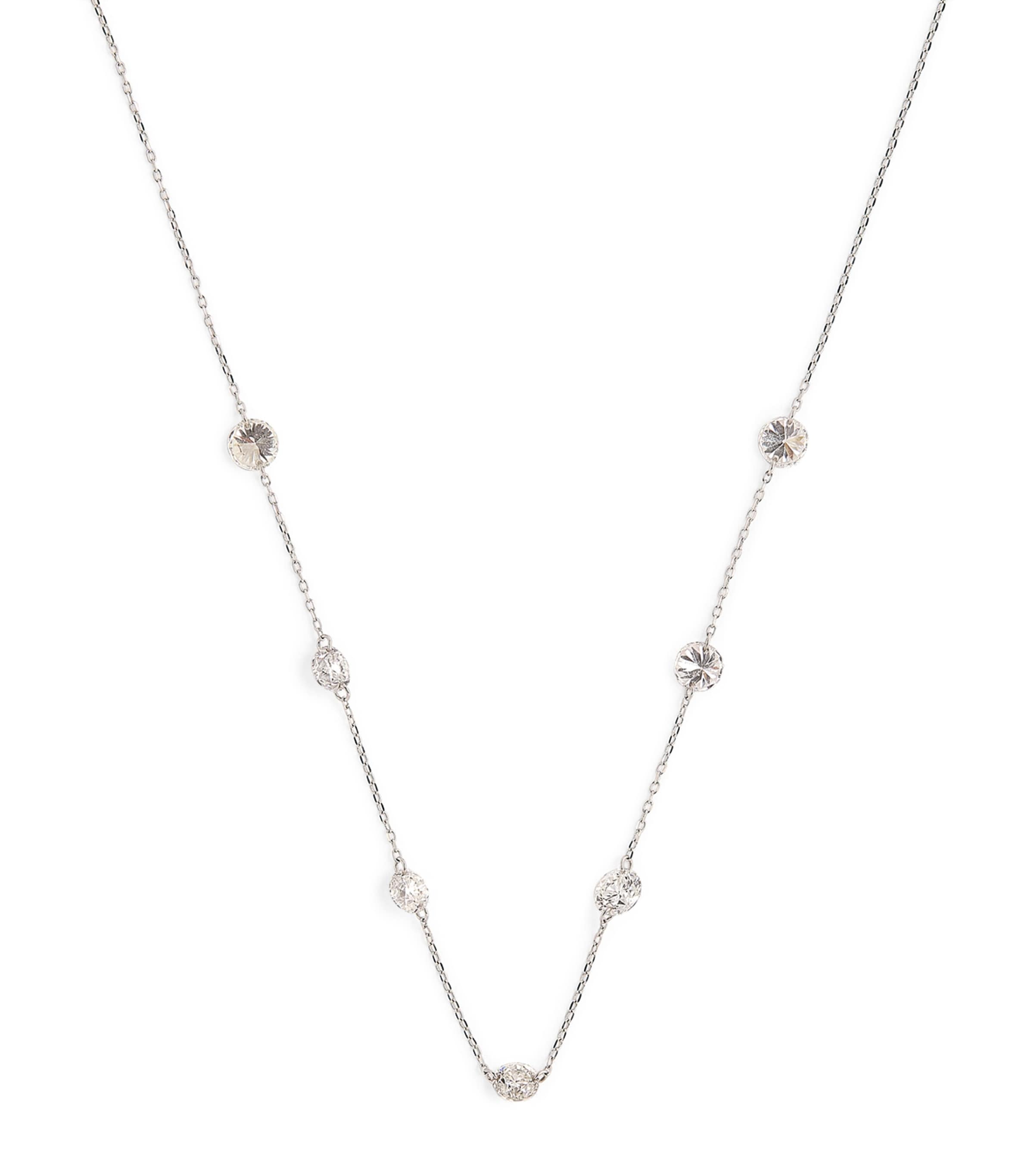 Persée White Gold And Diamond 7-stone Danaé Necklace In White