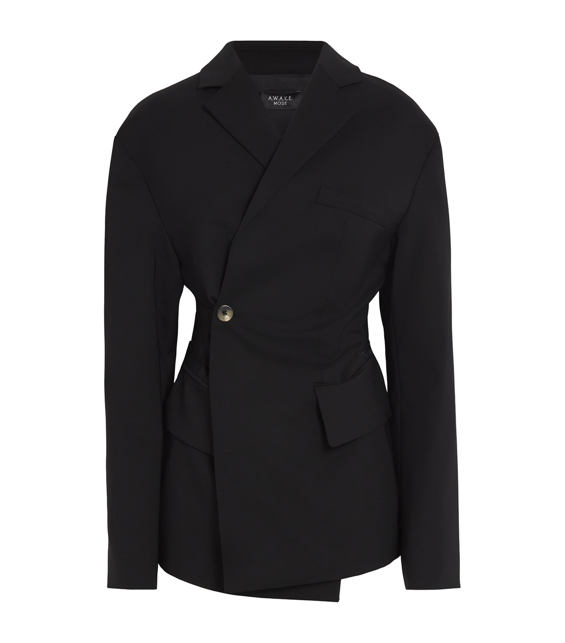 Shop A.w.a.k.e. Virgin Wool Blazer In Black