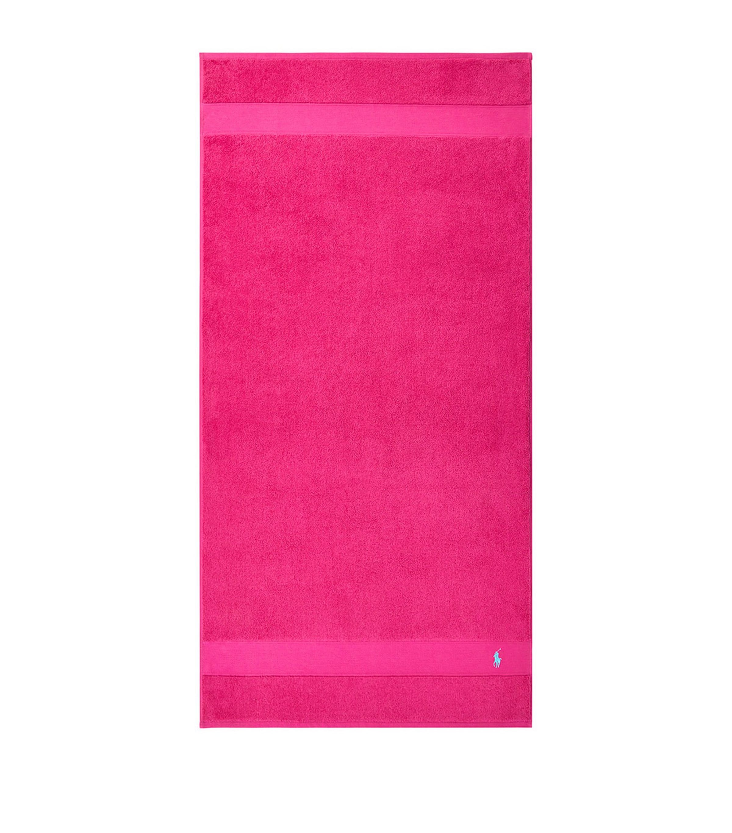 Polo Player Bath Towel (70cm x 140cm) SKY PINK Image 6
