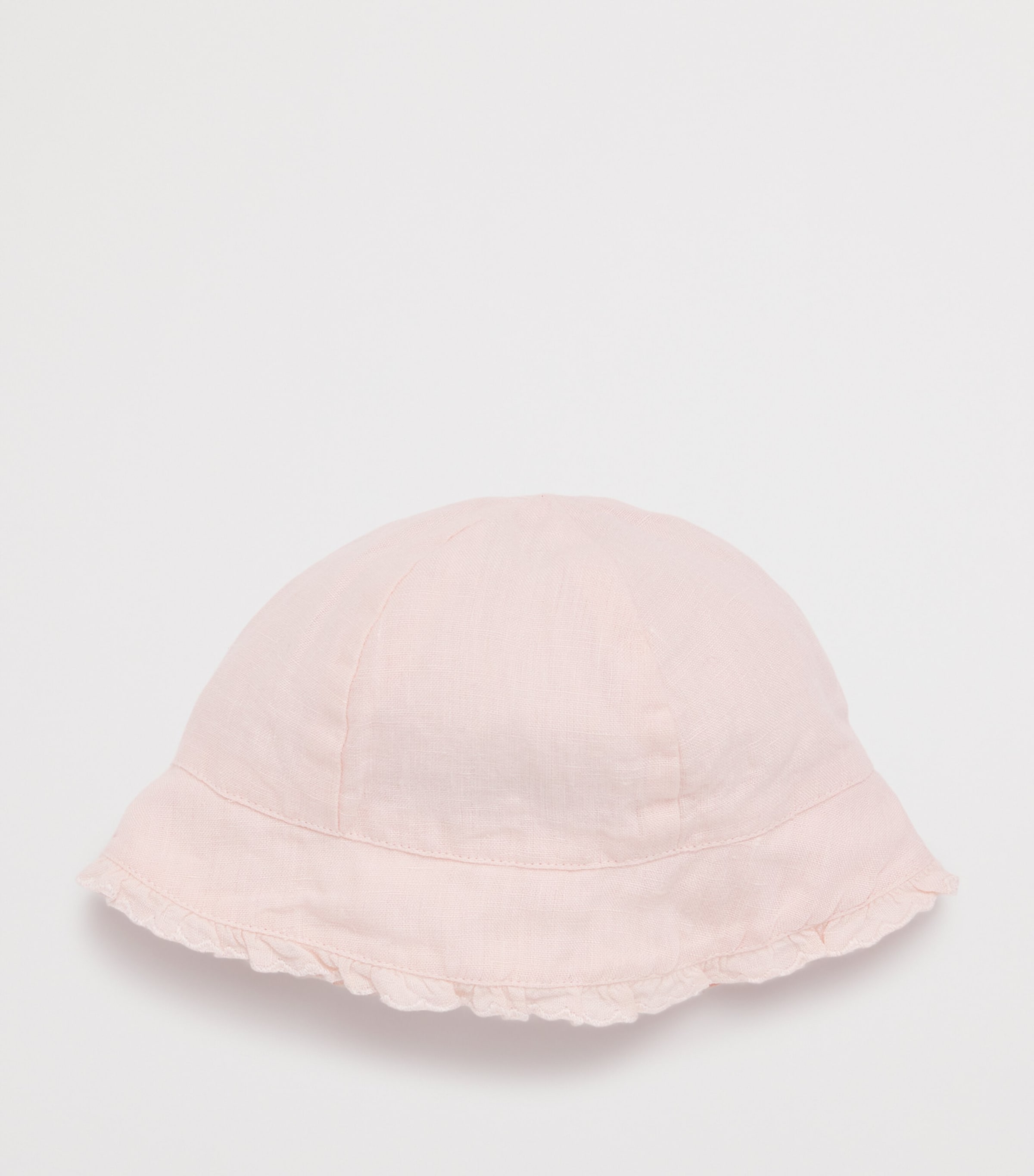 Cotton Embroidered Bonnet 31ROSE PÂLE Image 2