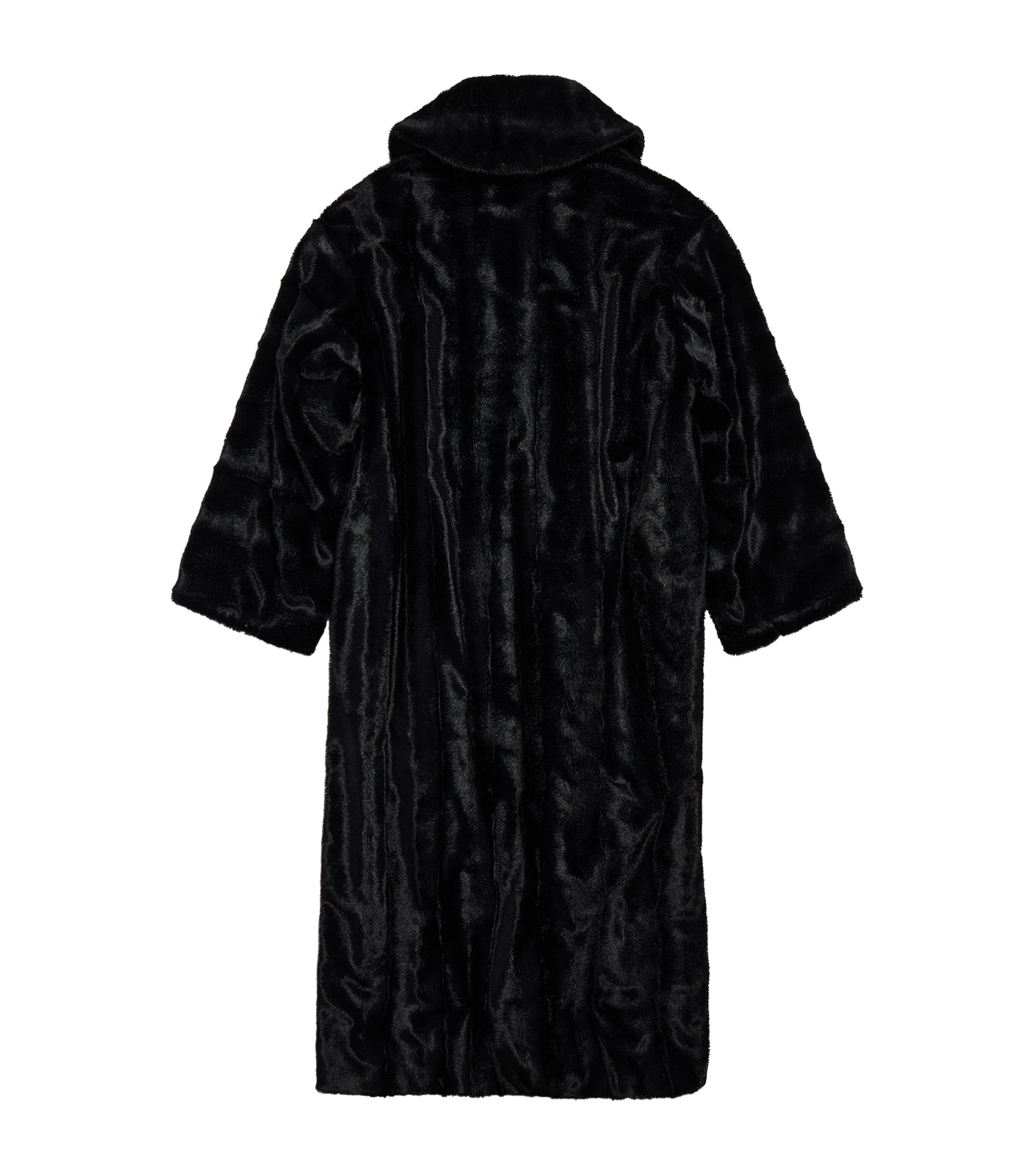 Balenciaga Womens Faux Fur Coat Image 2